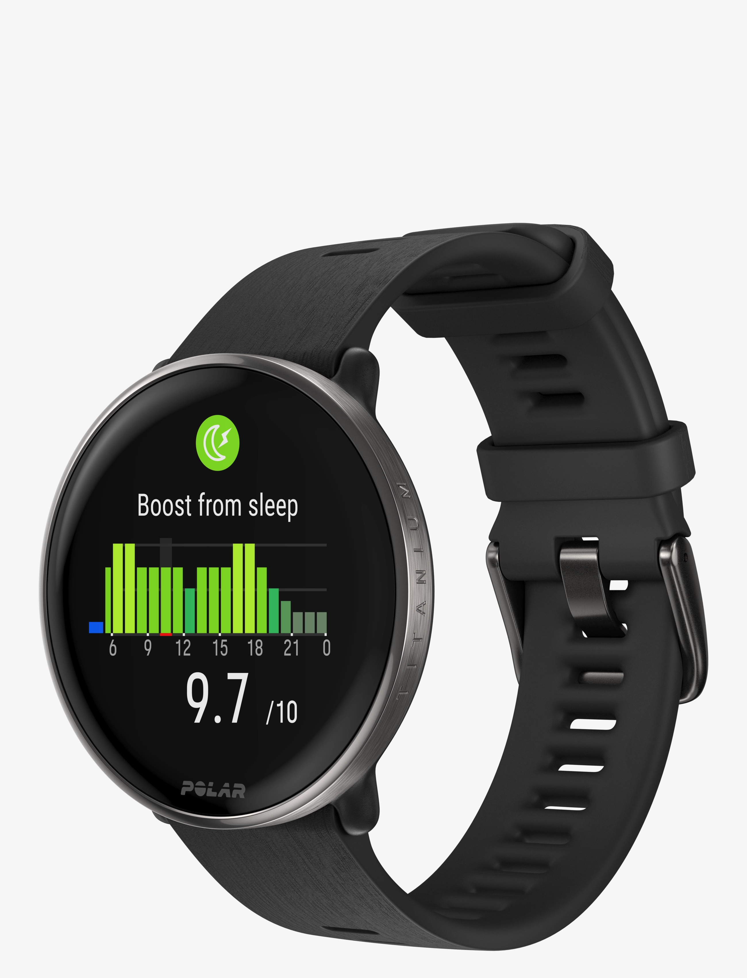 Polar - POLAR IGNITE 3 TI SIL BLK S-L - montres intelligentes - black titan - 2