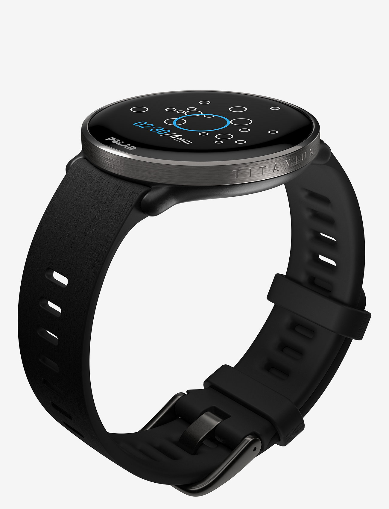 Polar - POLAR IGNITE 3 TI SIL BLK S-L - smartwatches - black titan - 5