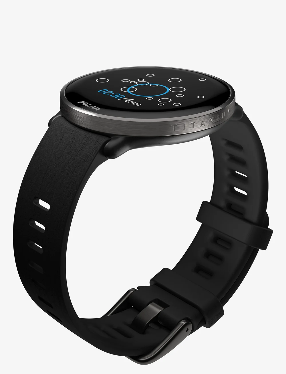 Polar - POLAR IGNITE 3 TI SIL BLK S-L - smartwatches - black titan - 5