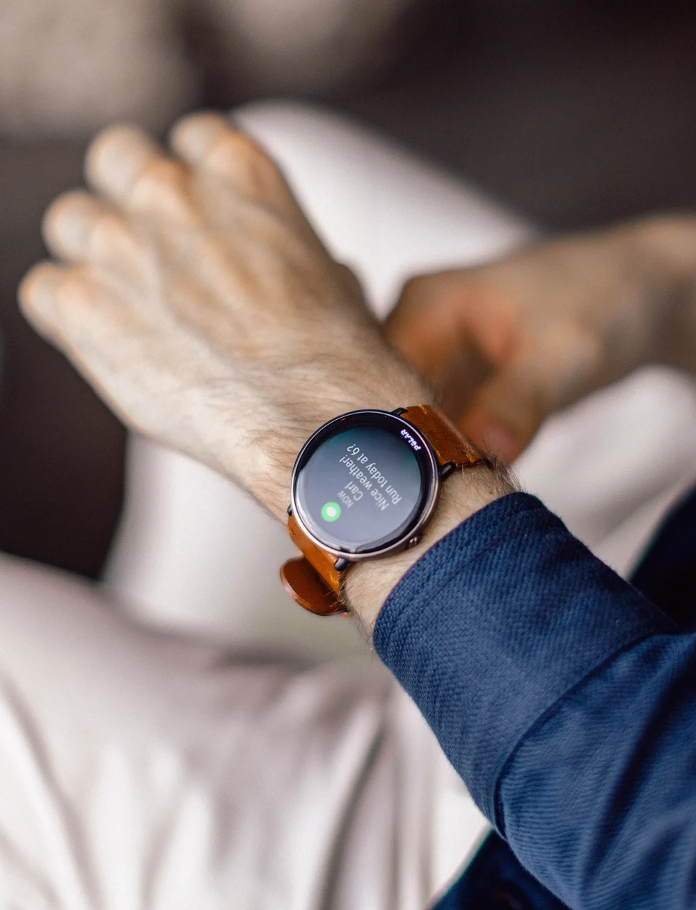 Polar - POLAR IGNITE 3 TI LTHR BRNZ M/L - smartwatches - bronz titan - 0