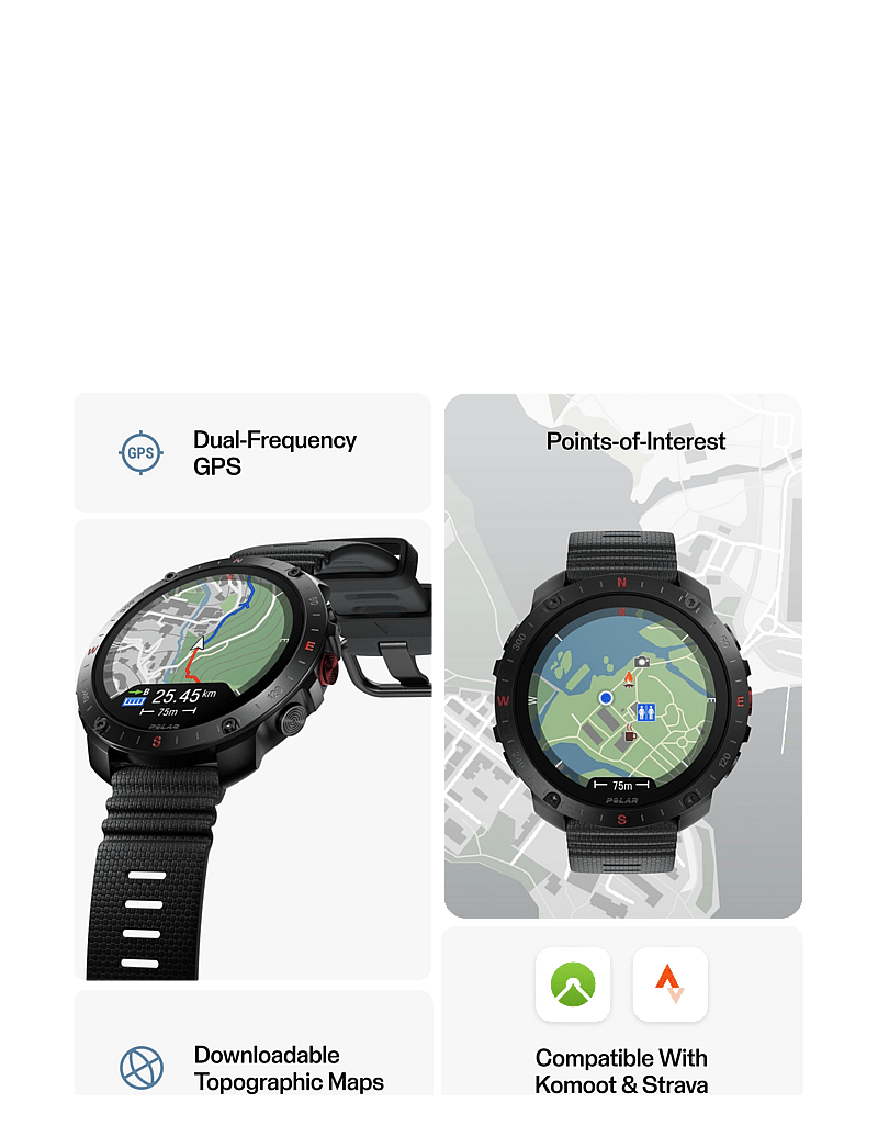 Polar - POLAR GRIT X2 PRO - smartwatches - blk/blk - 3