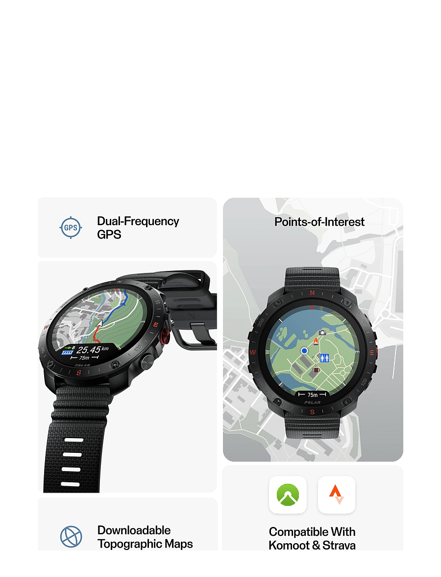 Polar - POLAR GRIT X2 PRO - smartwatches - blk/blk - 3