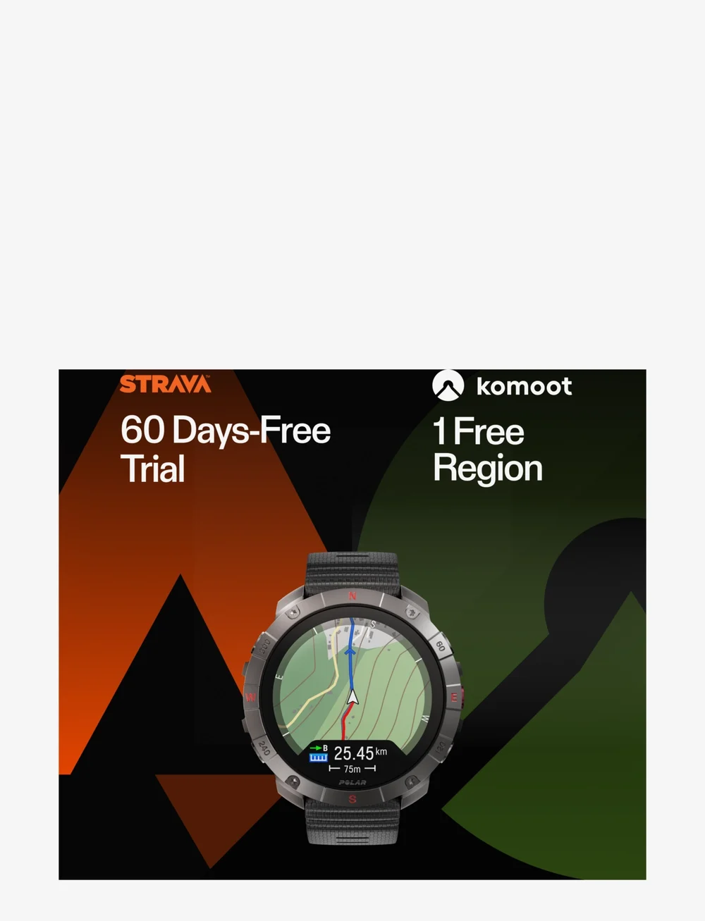 Polar - POLAR GRIT X2 PRO + Polar H10 Heart Rate Sensor - smartwatches - blk/blk - 3