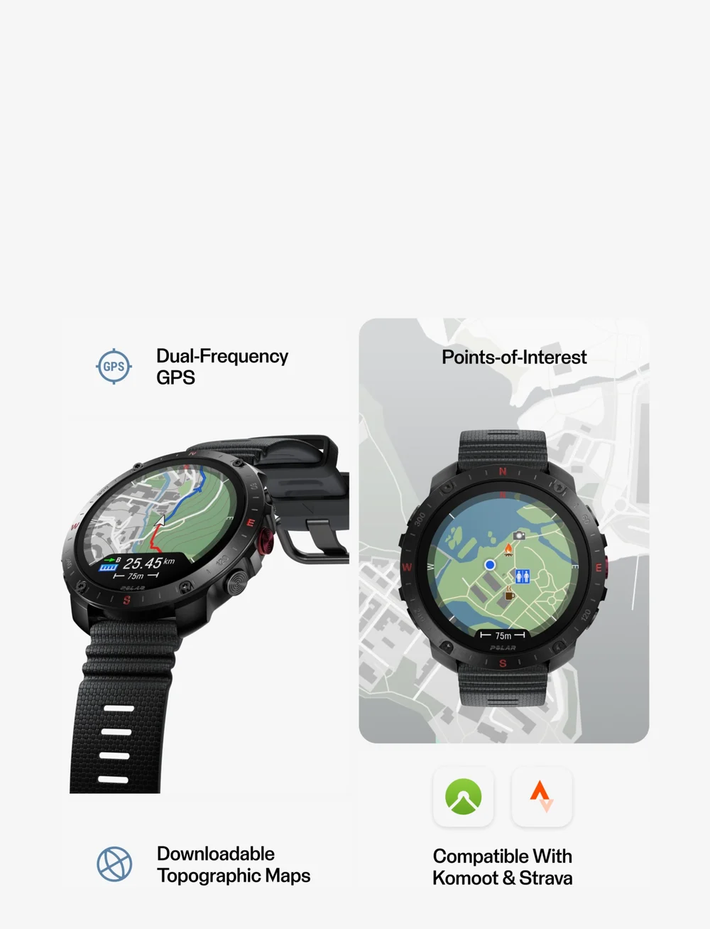 Polar - POLAR GRIT X2 PRO + Polar H10 Heart Rate Sensor - smartwatches - blk/blk - 4