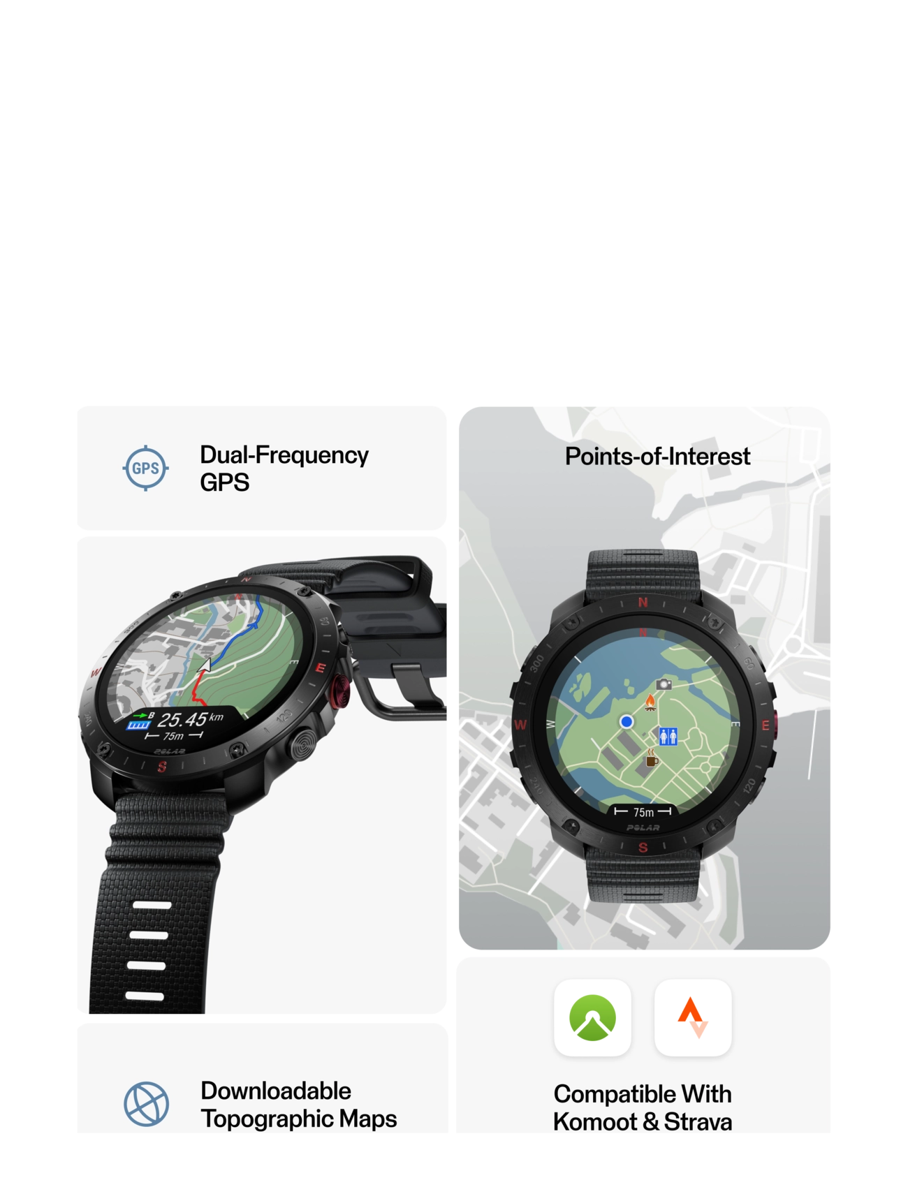 Polar - POLAR GRIT X2 PRO + Polar H10 Heart Rate Sensor - smartwatches - blk/blk - 4