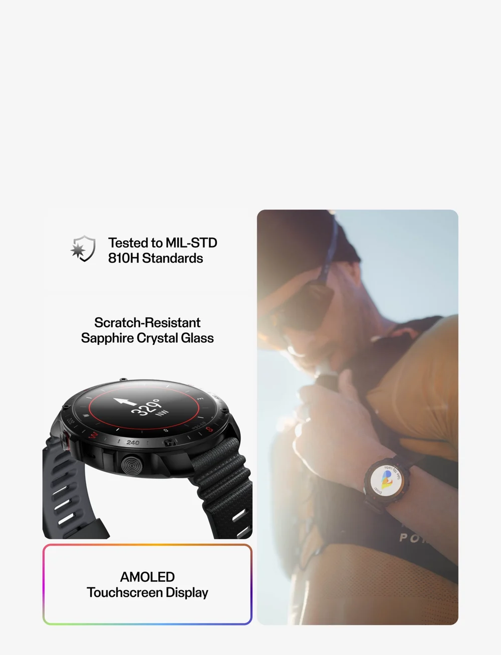 Polar - POLAR GRIT X2 PRO + Polar H10 Heart Rate Sensor - smartwatches - blk/blk - 5