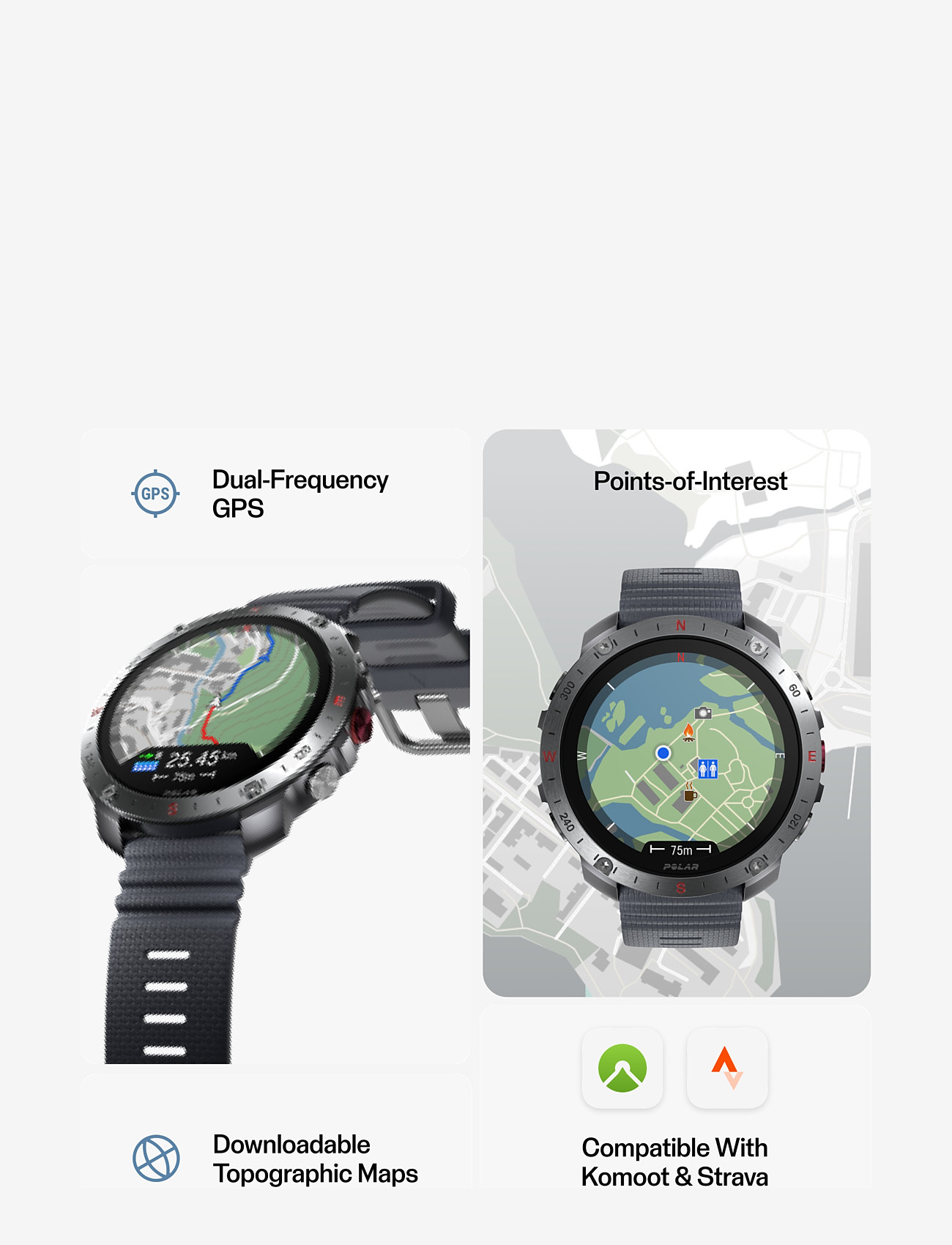 Polar - POLAR GRIT X2 PRO - smartwatches - slr/gry - 5
