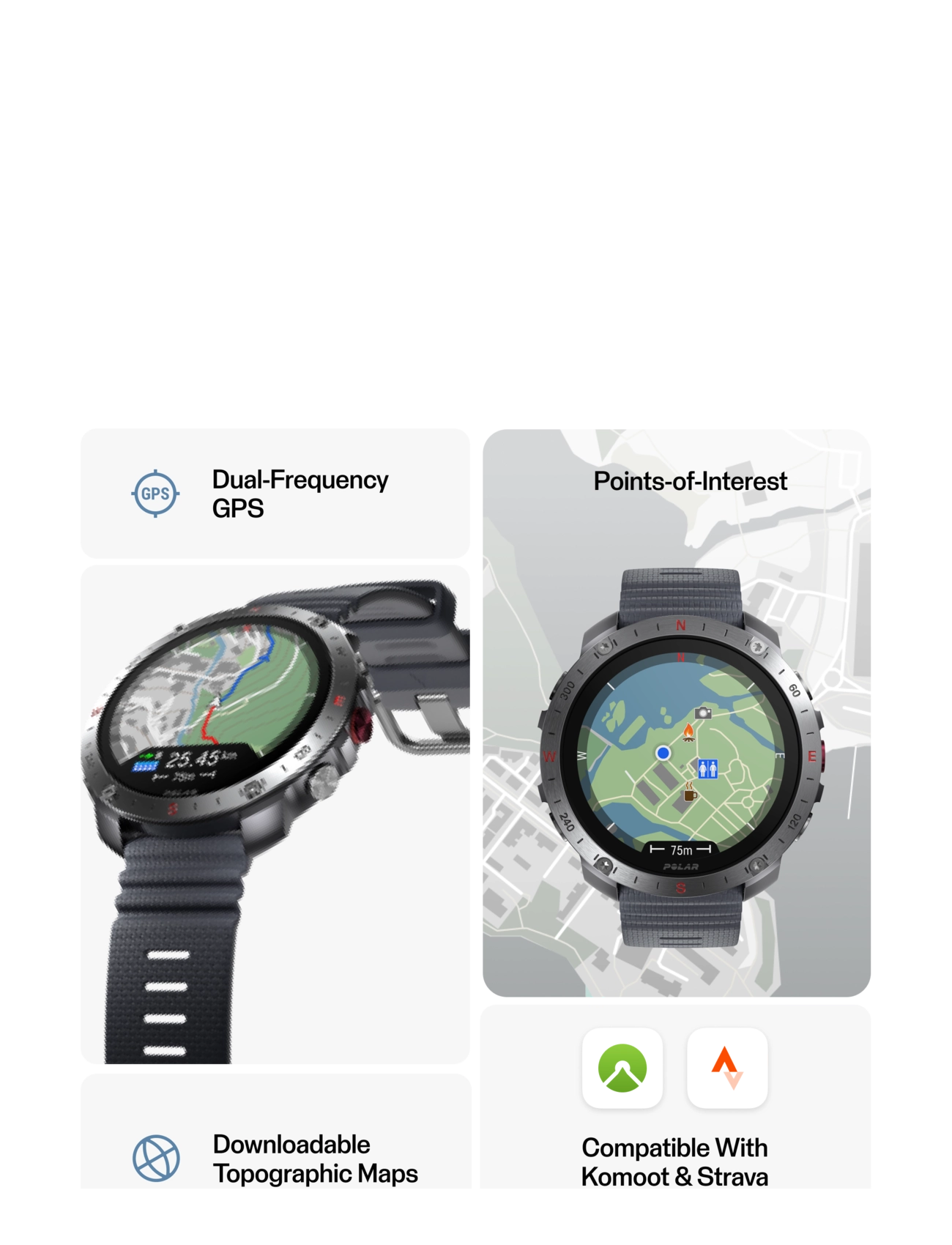 Polar - POLAR GRIT X2 PRO - smartwatches - slr/gry - 5