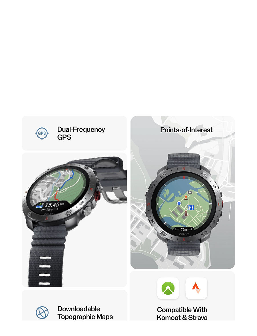 Polar - POLAR GRIT X2 PRO - smartwatches - slr/gry - 5