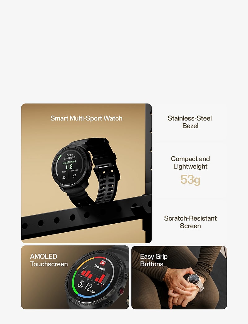 Polar - POLAR VANTAGE M3 - išmanieji laikrodžiai - black - 3