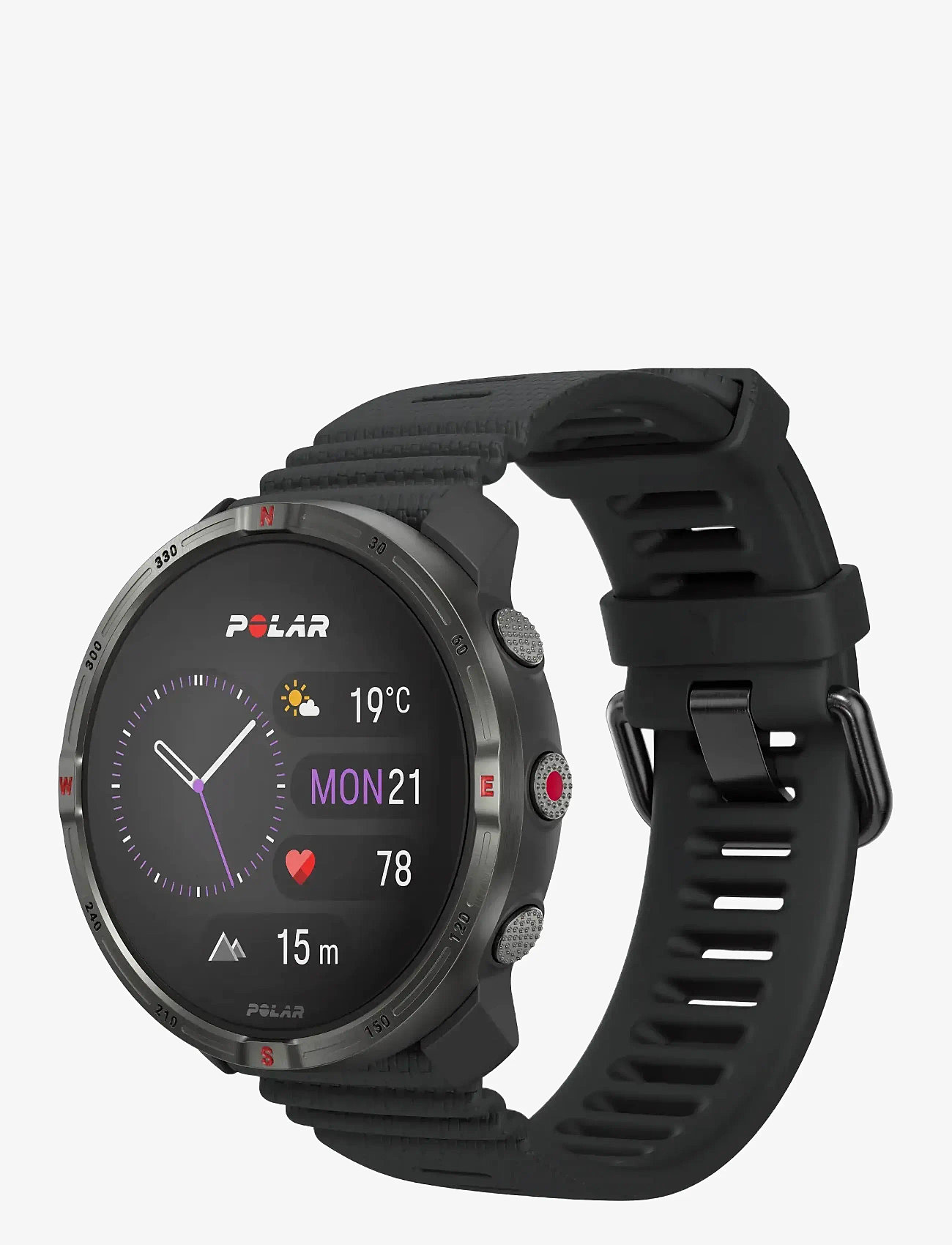 Polar - POLAR GRIT X2 BLK S-L - smartwatches - black - 1