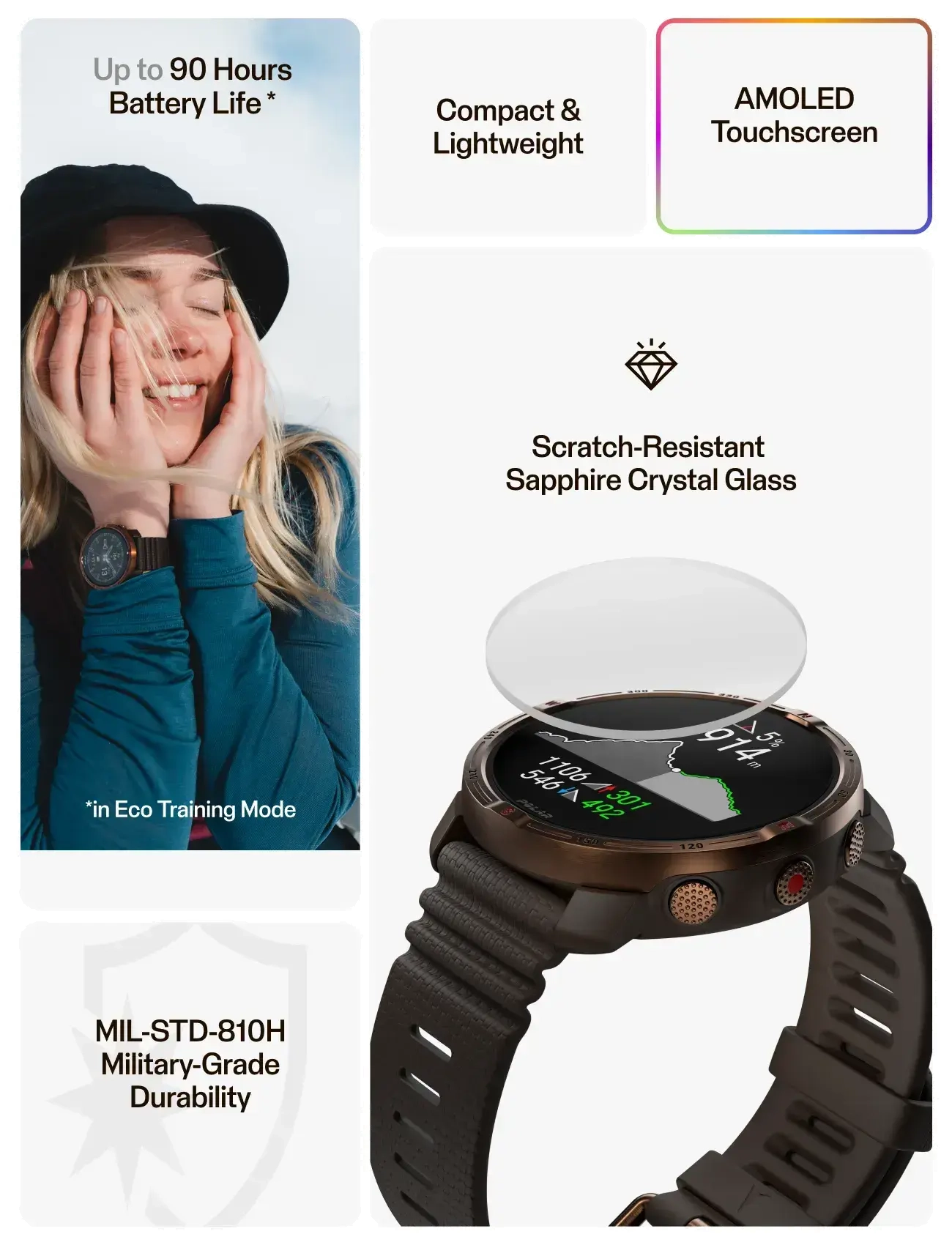 Polar Grit X2 Brn S-L klockor herr – bild 4