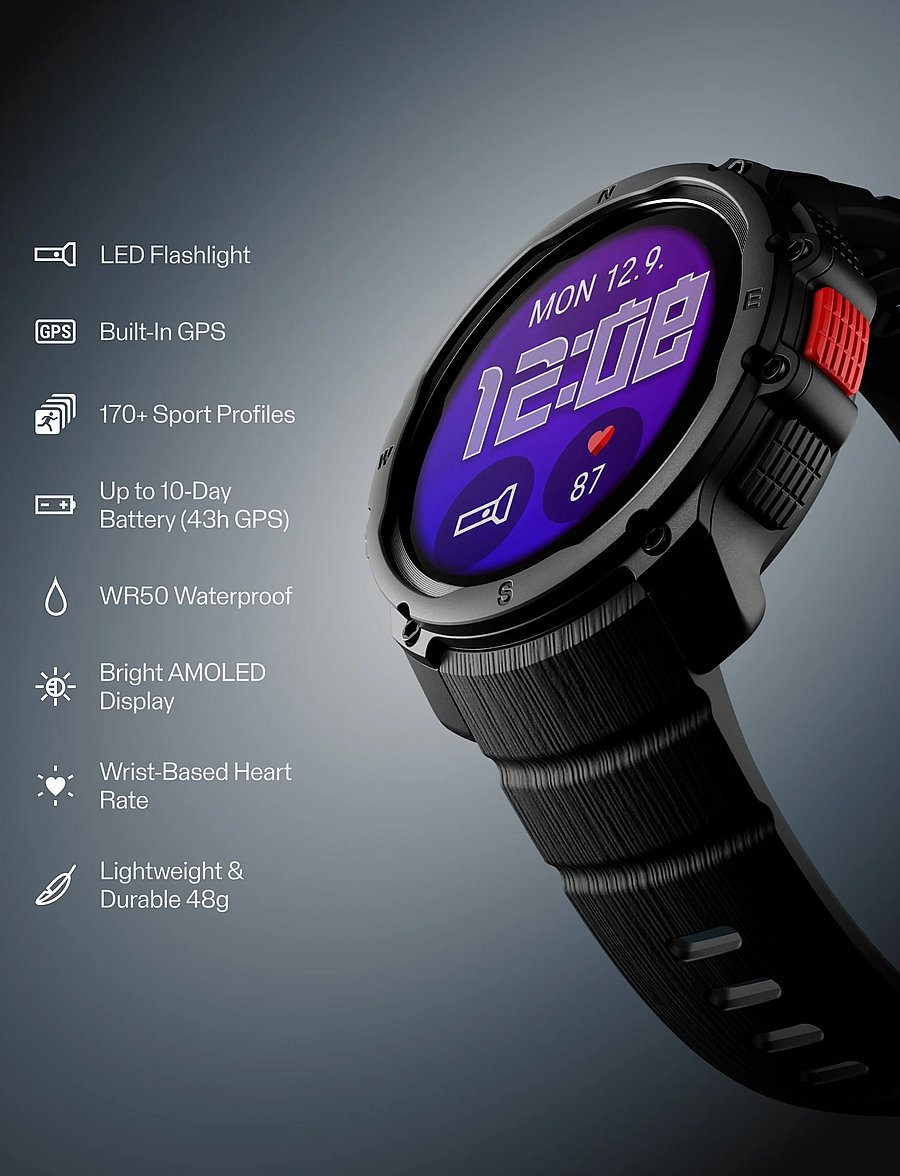 Polar - POLAR STREET X - smartwatches - black - 4