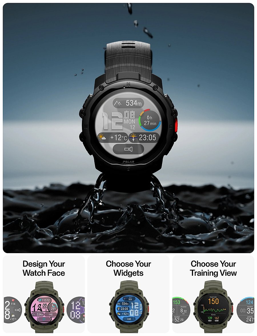 Polar - POLAR STREET X - smartwatches - green - 3