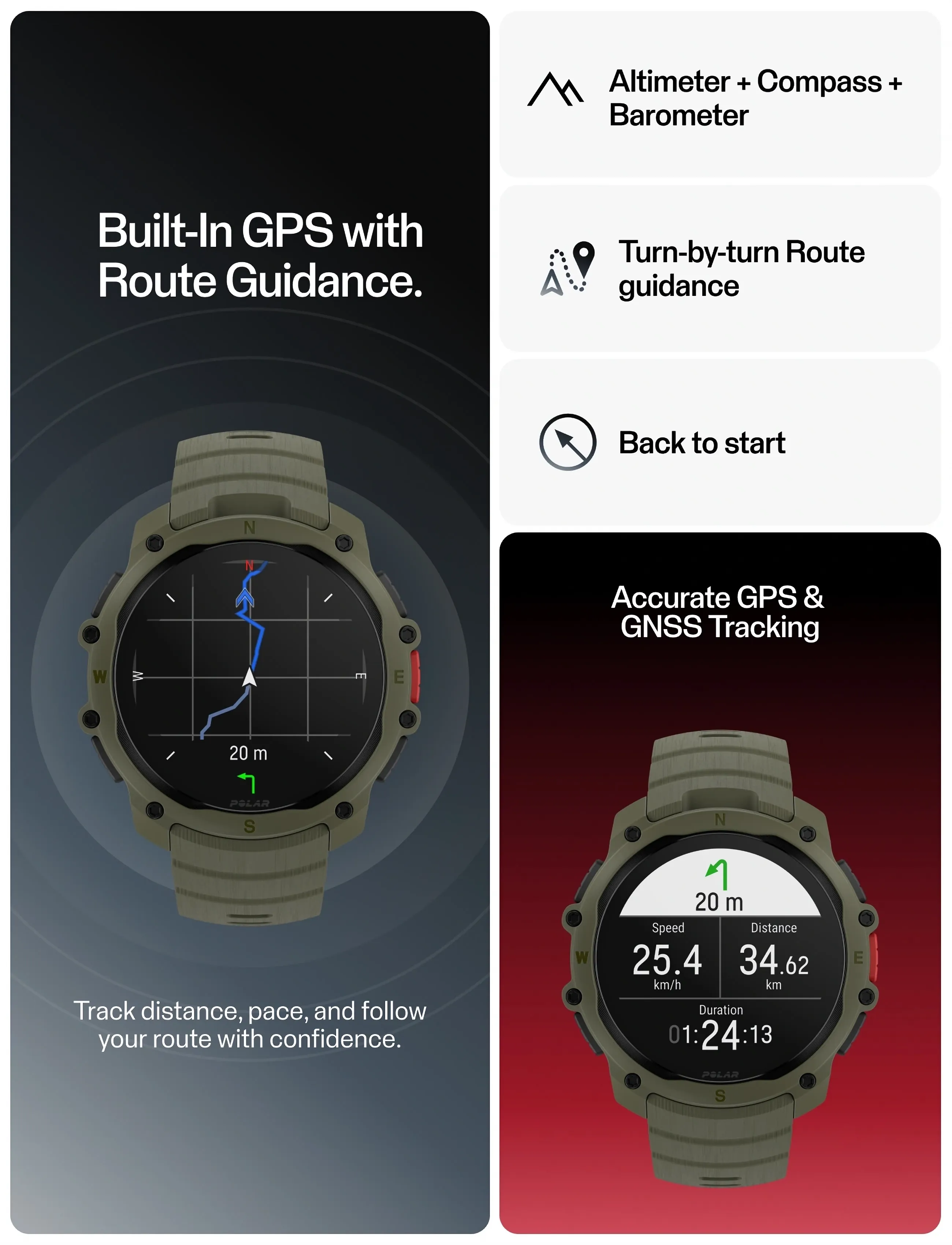 Polar - POLAR STREET X - smartwatches - green - 4