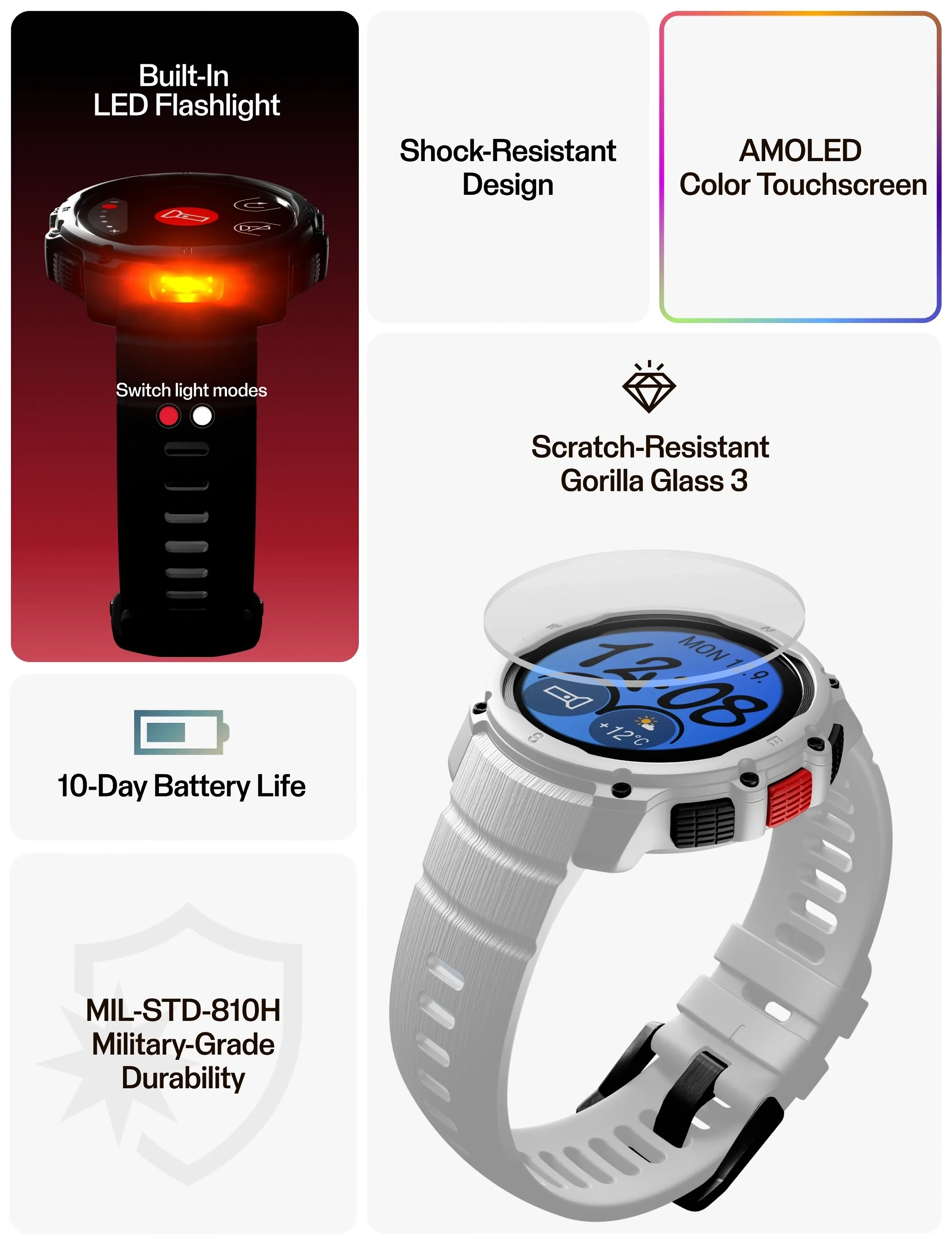 Polar - POLAR STREET X - smartwatches - white - 2