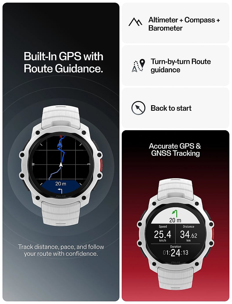 Polar - POLAR STREET X - smartwatches - white - 4