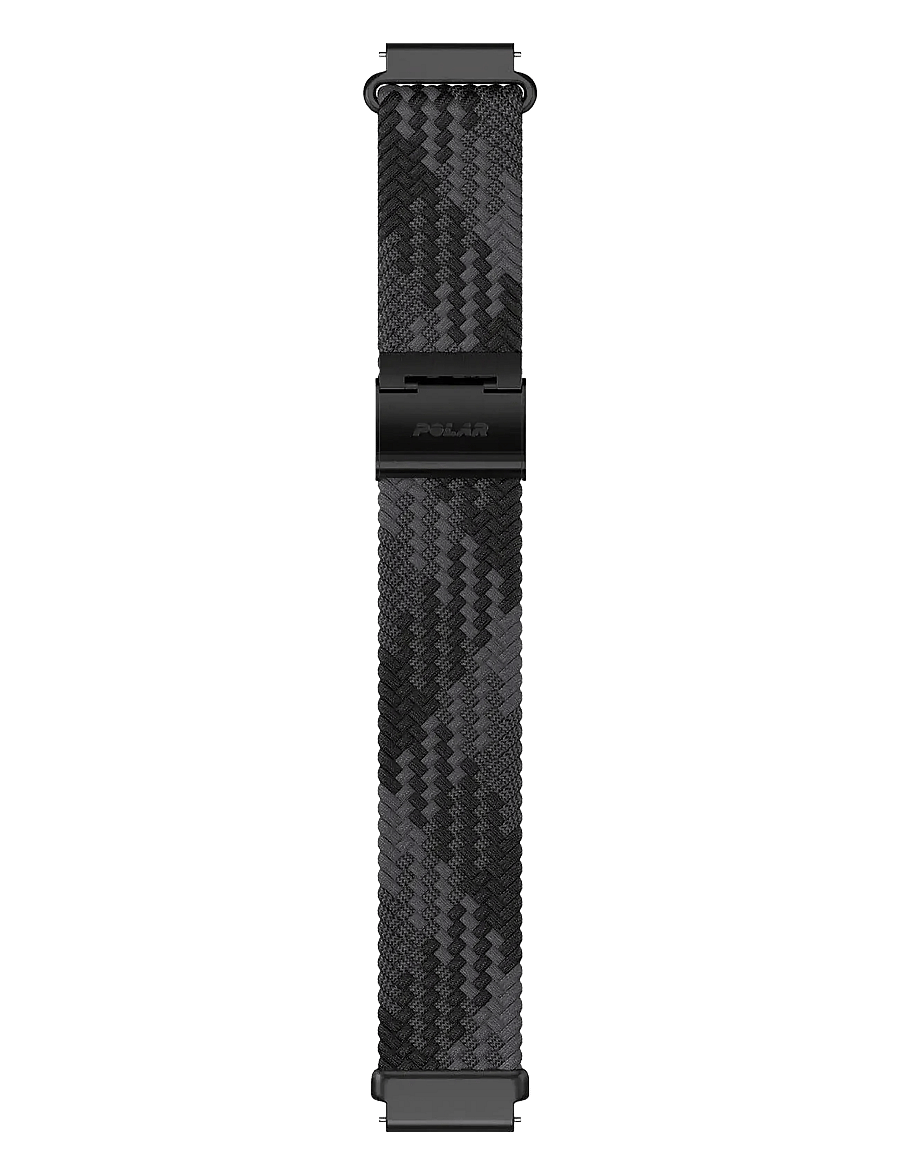 Polar - POLAR WB 20MM BRAIDED YARN BLK S-L - Älykellot - black - 1