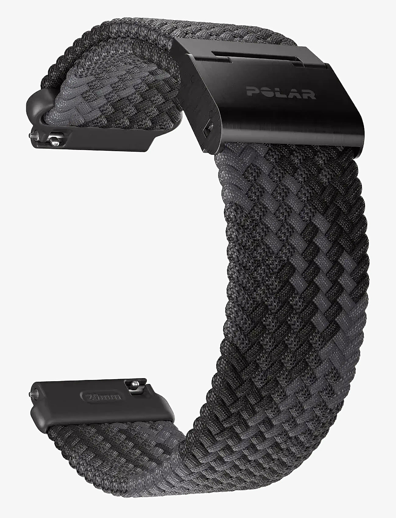 Polar - POLAR WB 20MM BRAIDED YARN BLK S-L - smartwatches - black - 4