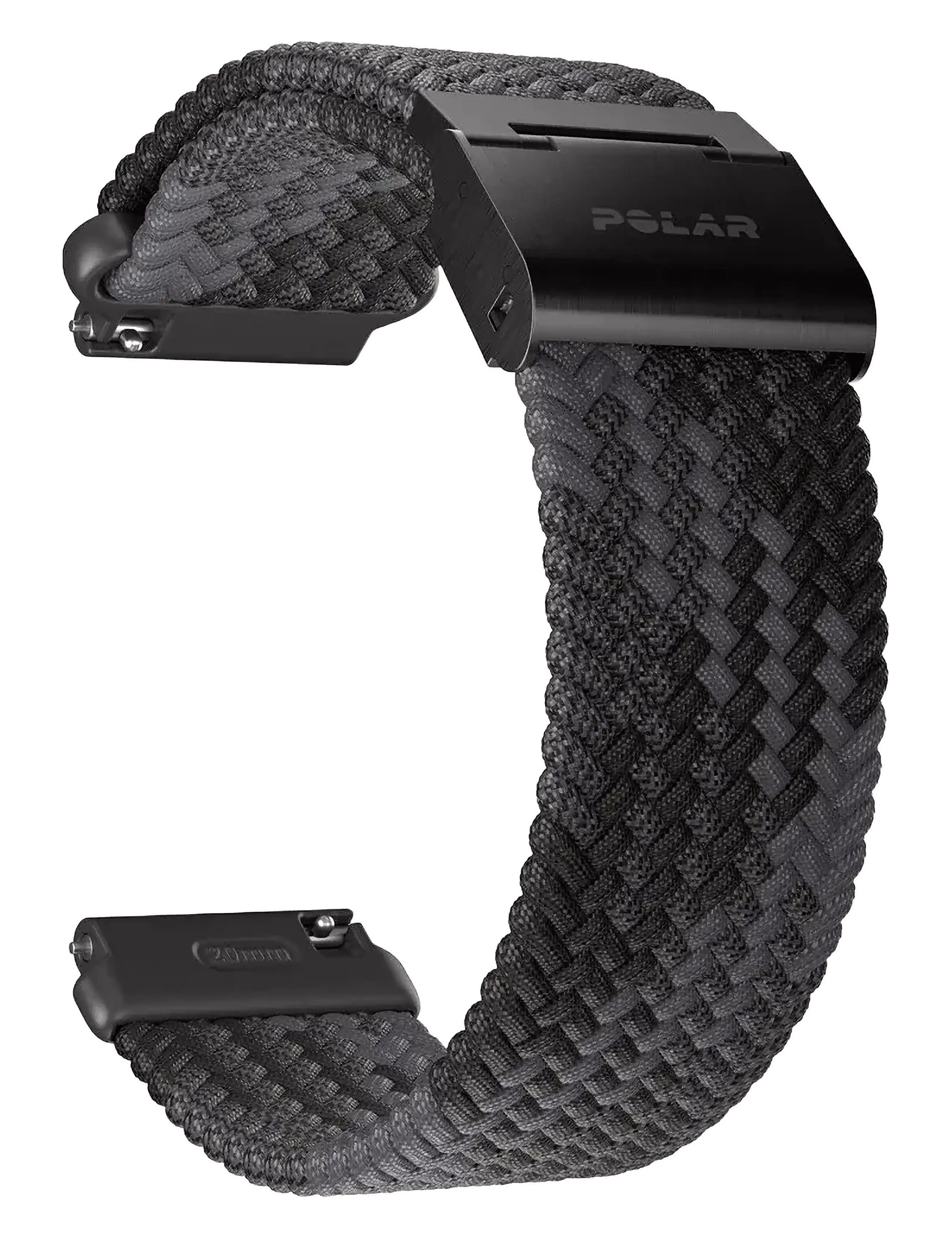 Polar - POLAR WB 20MM BRAIDED YARN BLK S-L - smartwatches - black - 4