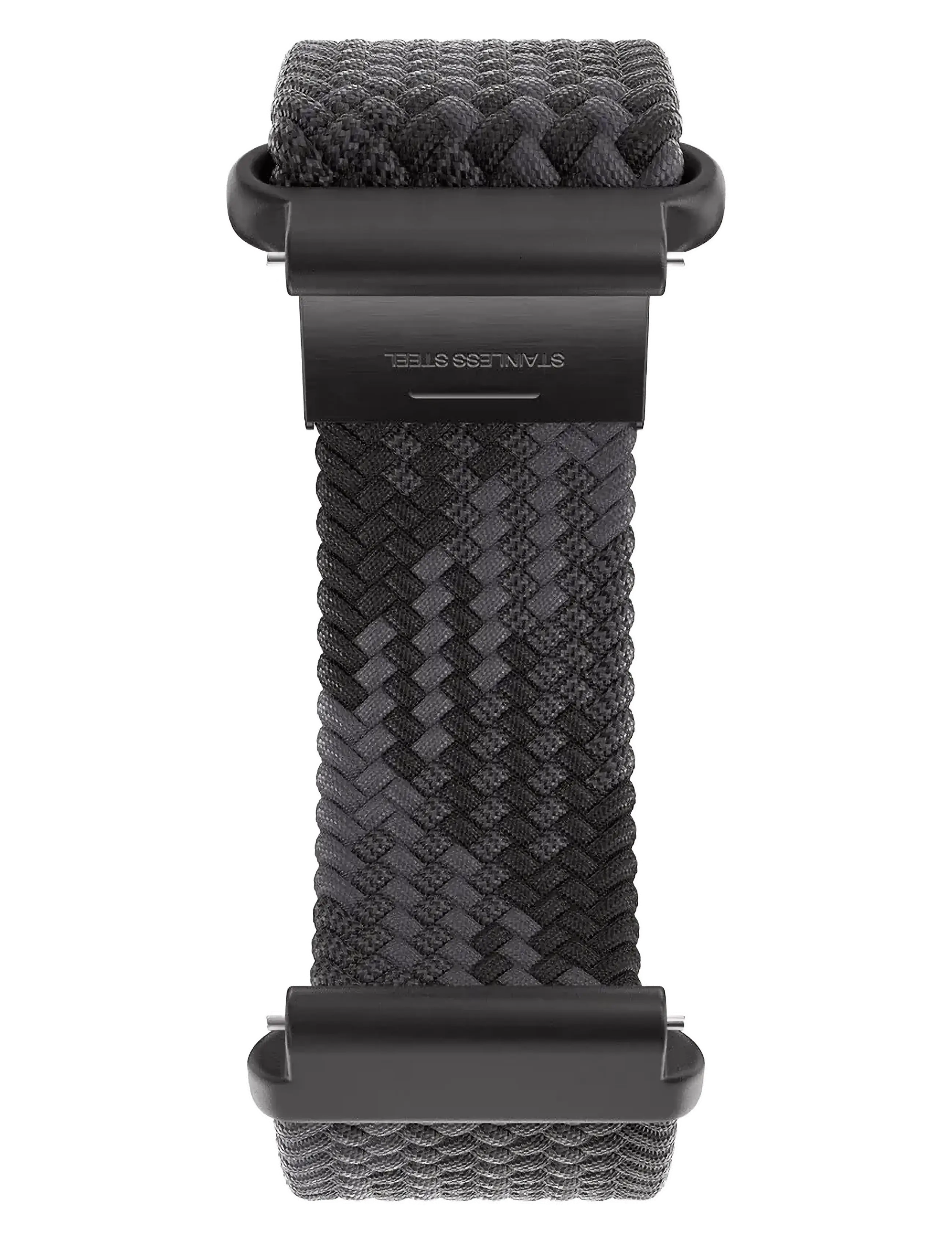 Polar - POLAR WB 20MM BRAIDED YARN BLK S-L - smartwatches - black - 5