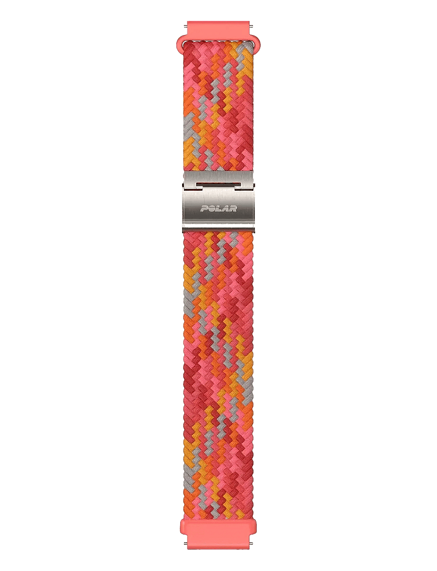 Polar - POLAR WB 20MM BRAIDED YARN RED S-L - smartwatches - red - 1
