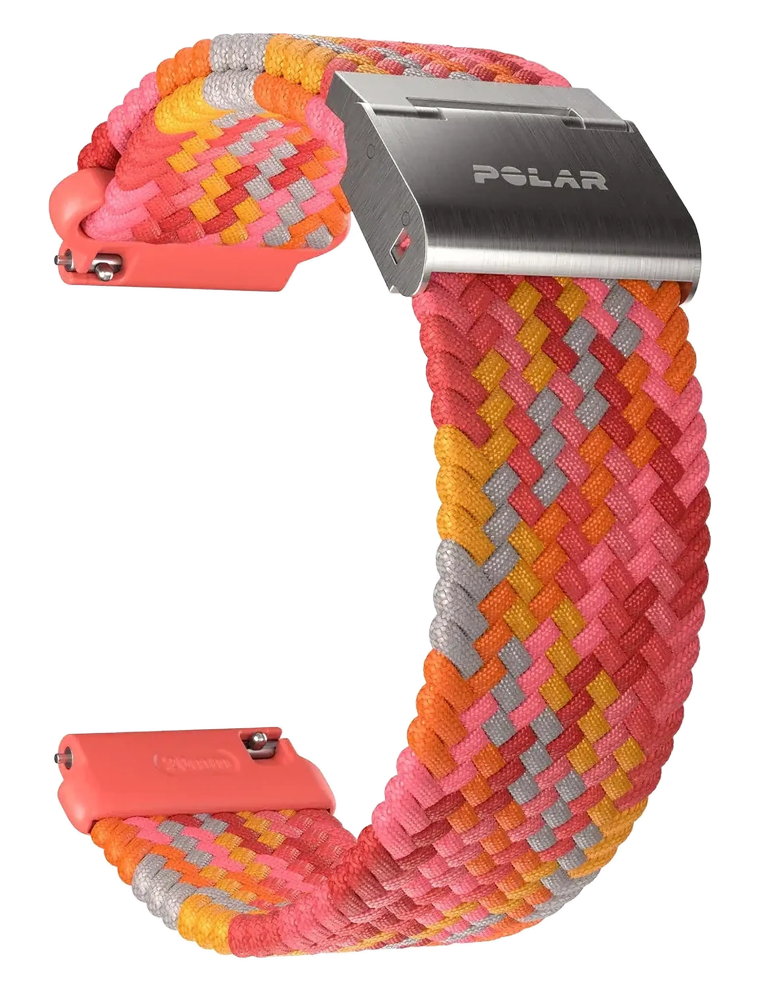 Polar - POLAR WB 20MM BRAIDED YARN RED S-L - smartwatches - red - 4