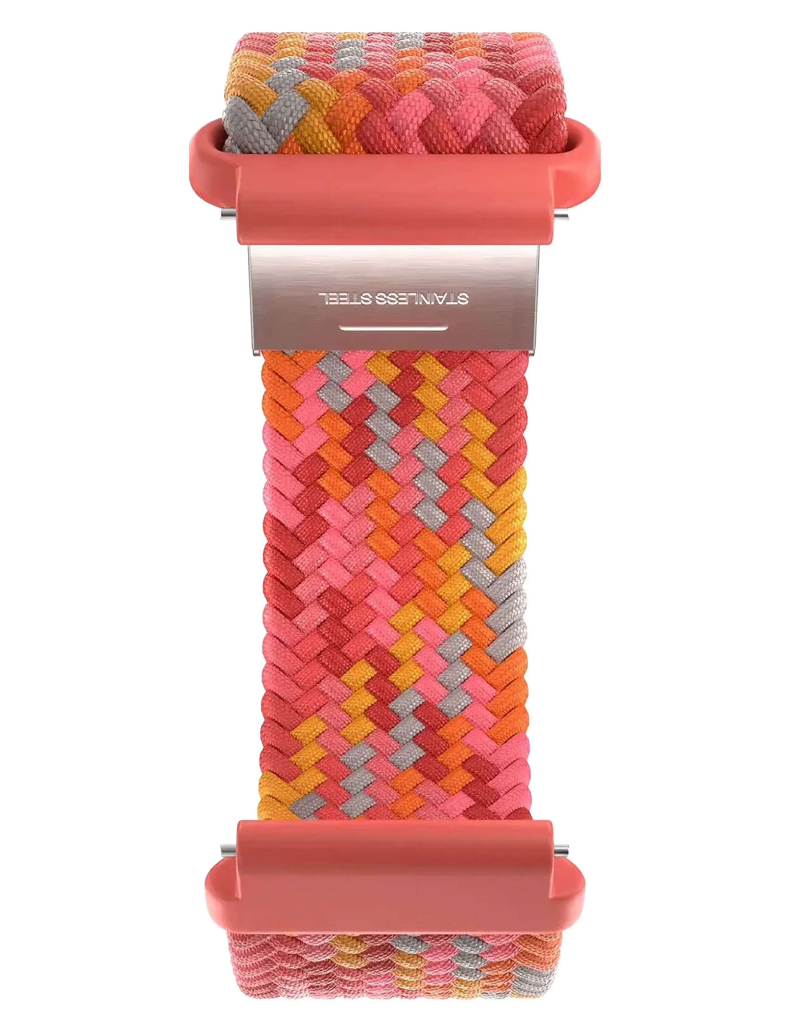 Polar - POLAR WB 20MM BRAIDED YARN RED S-L - smartwatches - red - 5