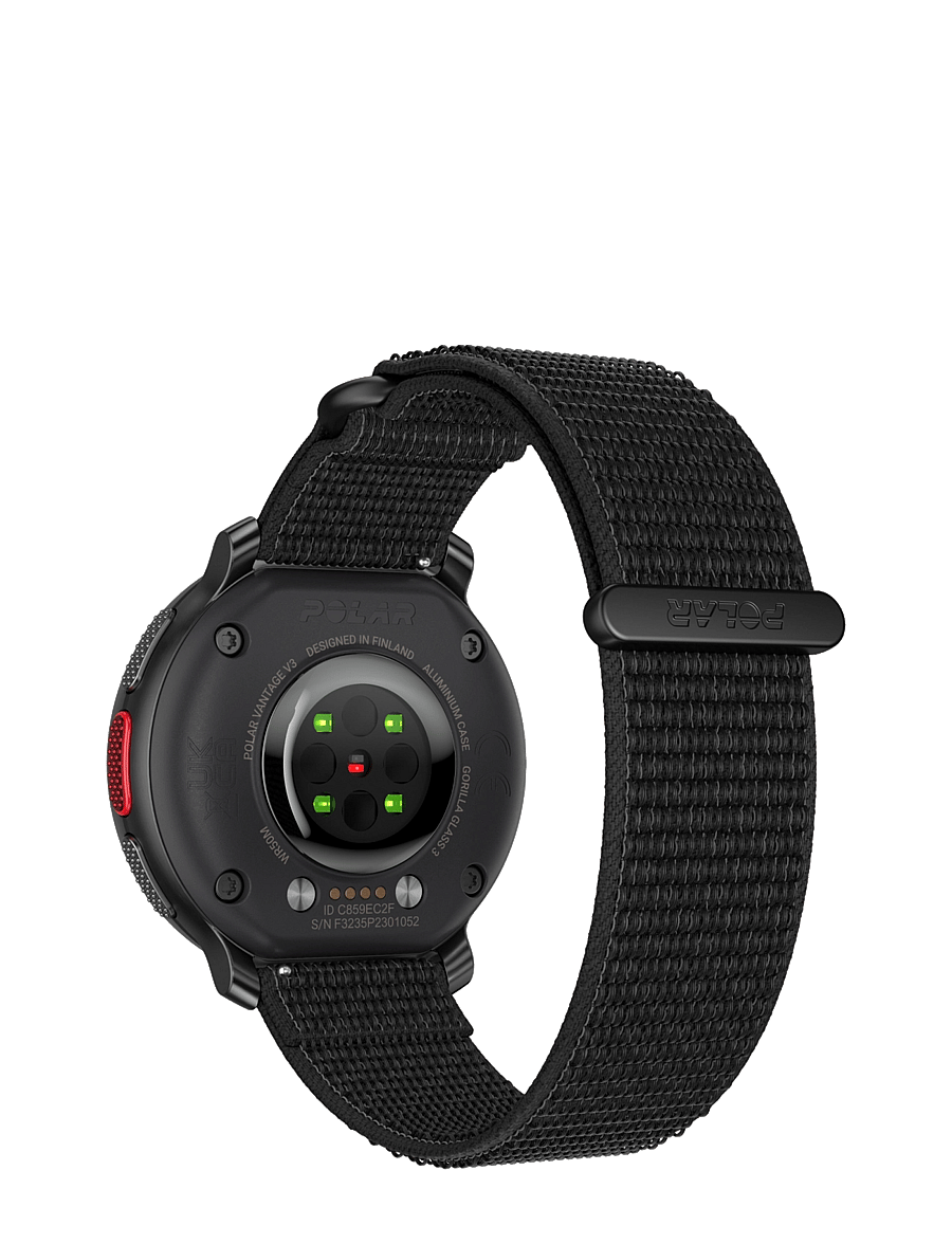 Polar - POLAR WB 22MM BLK M/L H&L - smartwatches - black - 2