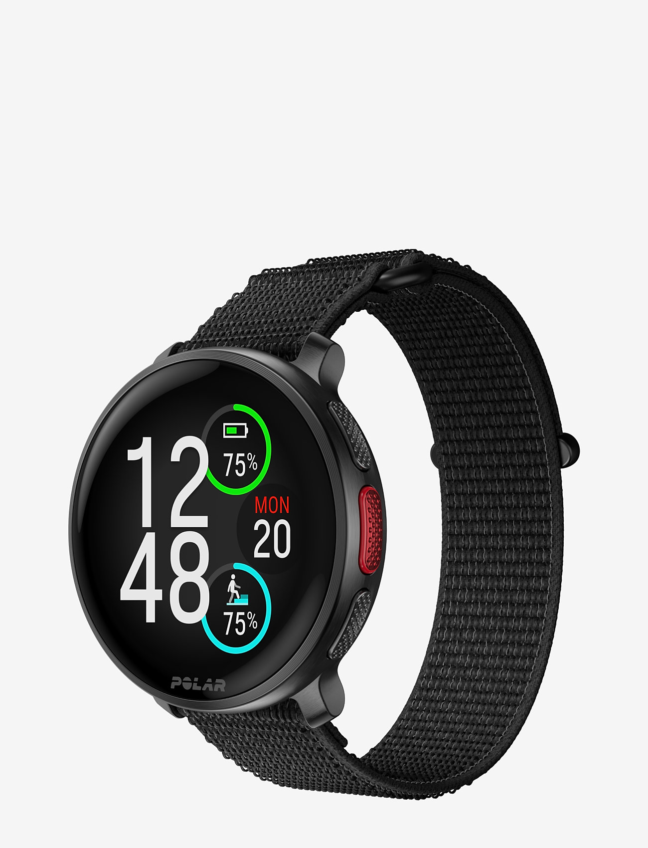 Polar - POLAR WB 22MM BLK M/L H&L - smartwatches - black - 3