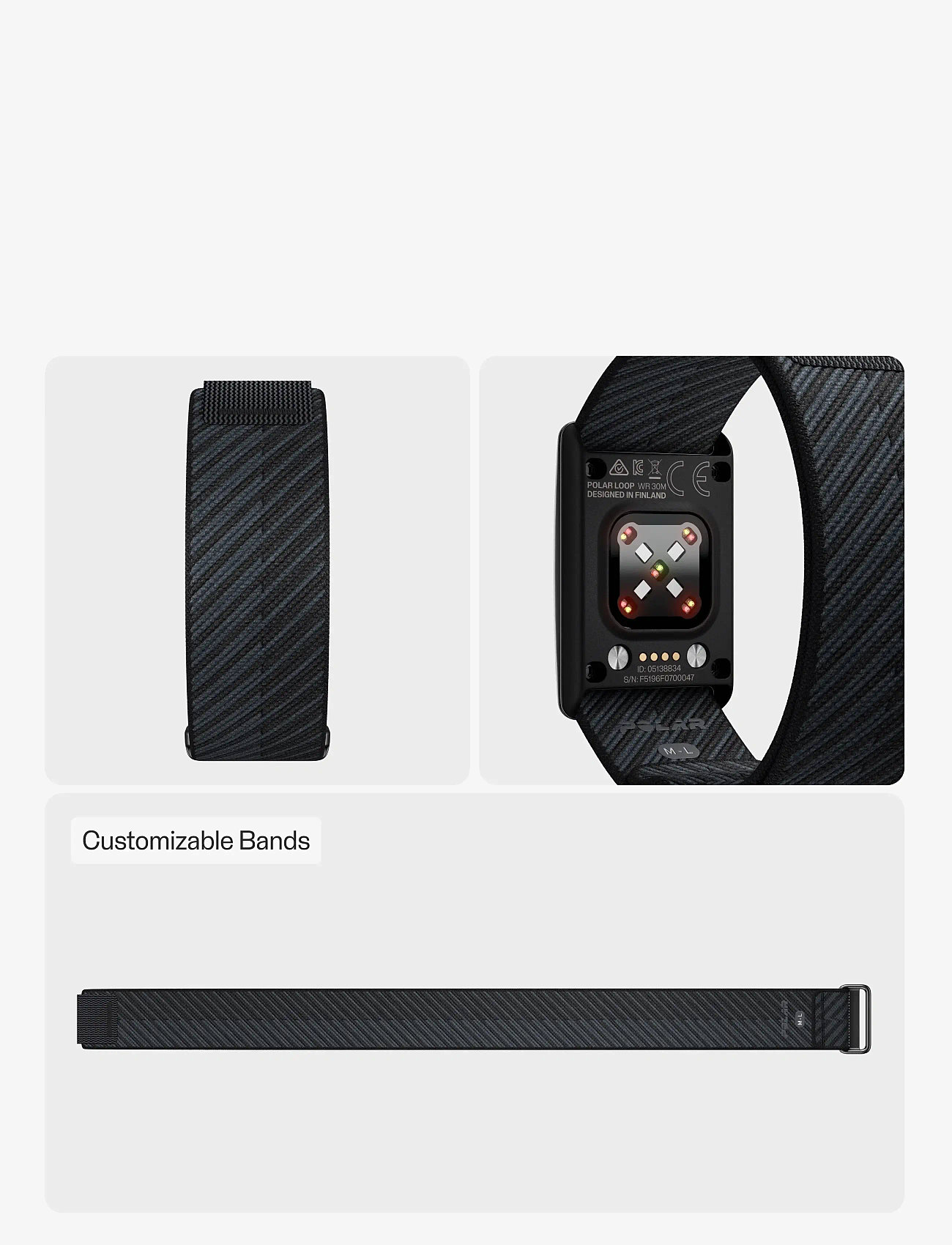 Polar - POLAR WB LOOP GEN2 - smartwatches - black - 2