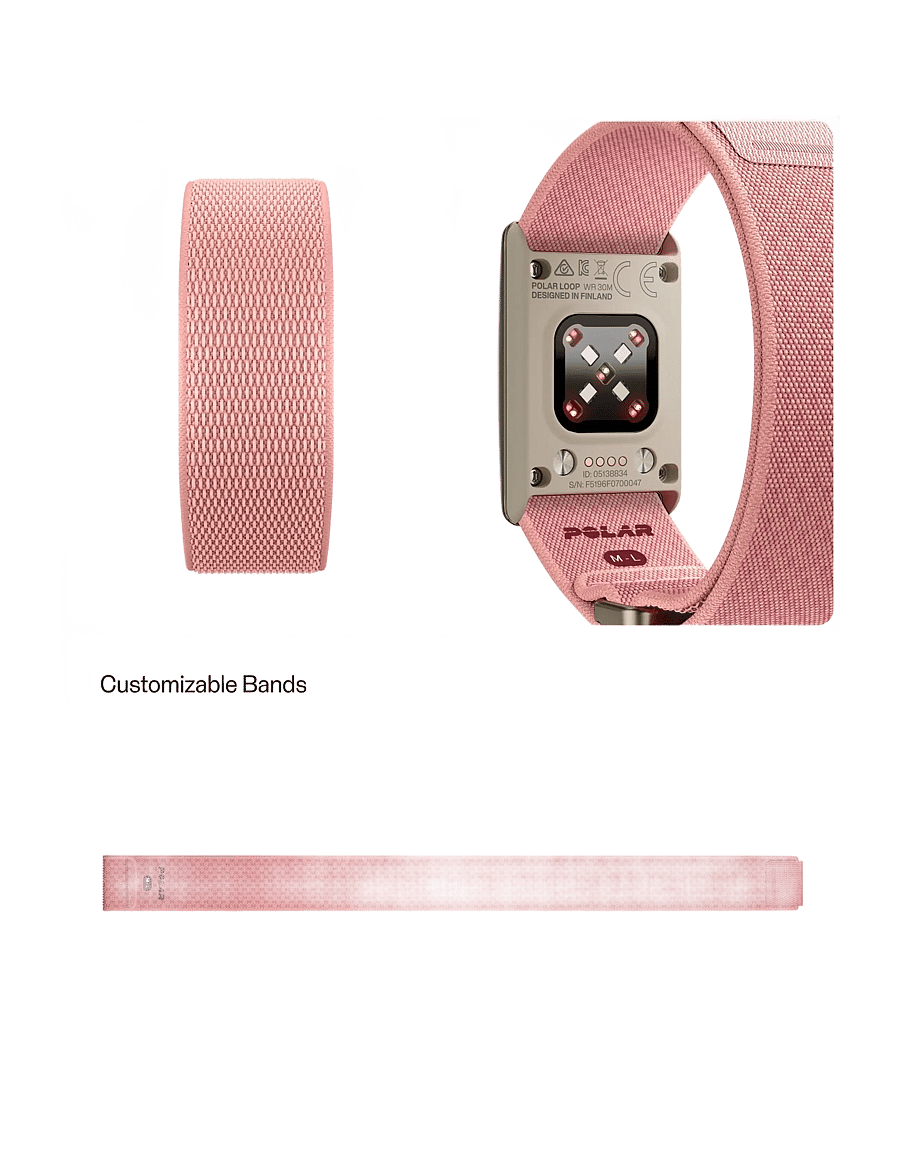 Polar - POLAR WB LOOP GEN2 PNK S-L - smartwatches - pink - 2