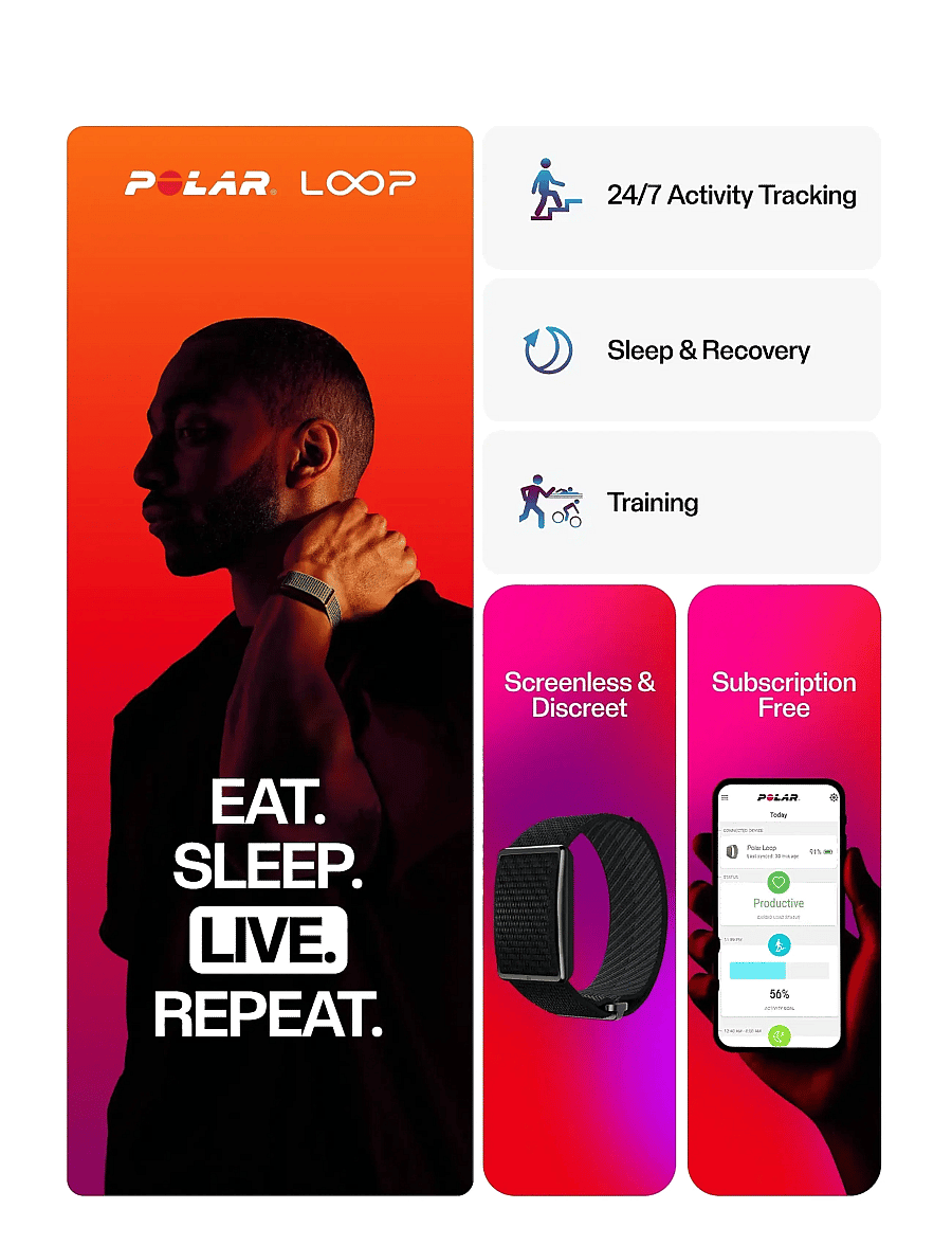Polar - POLAR LOOP GEN2 - smartwatches - black - 2