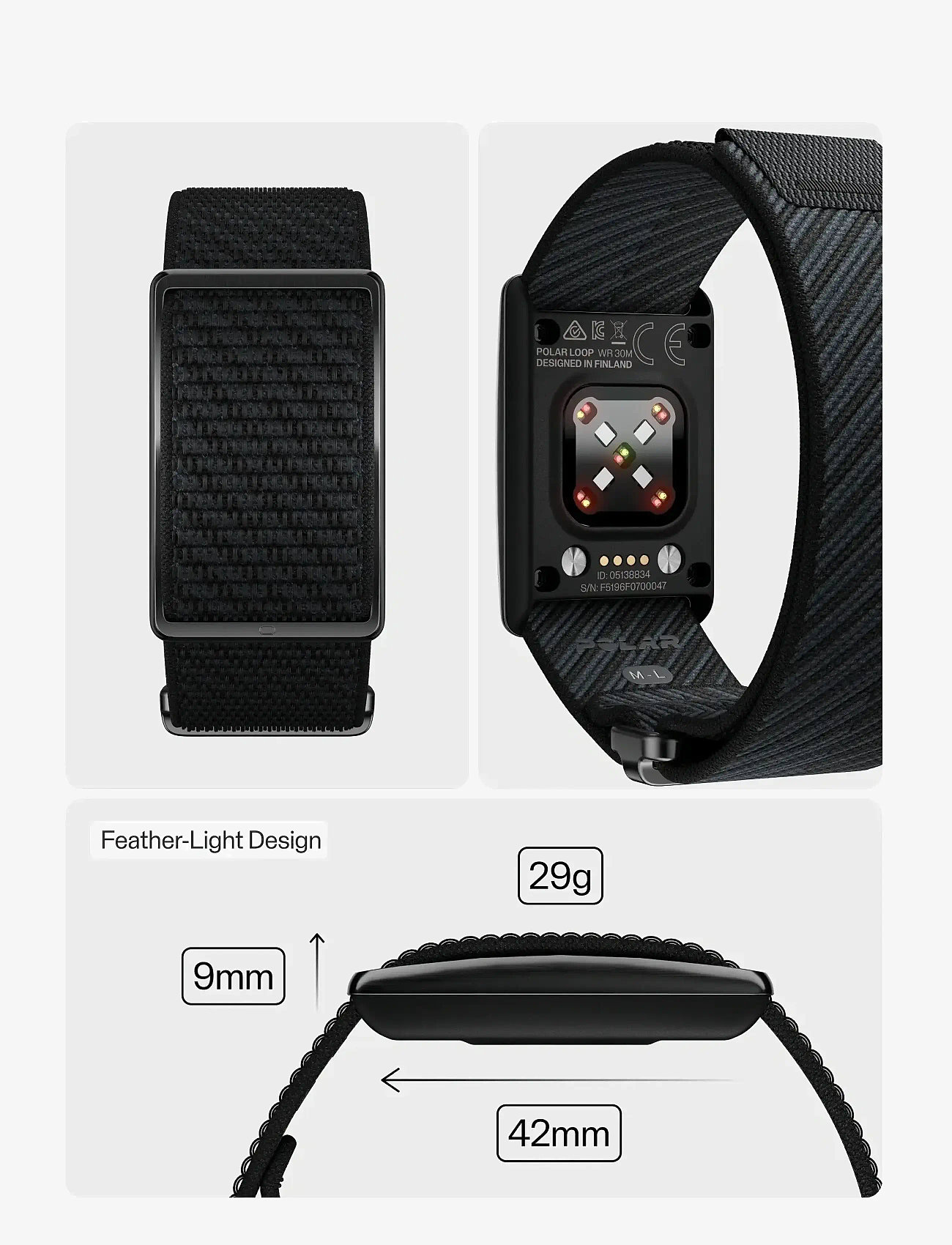 Polar - POLAR LOOP GEN2 - smartwatches - black - 3