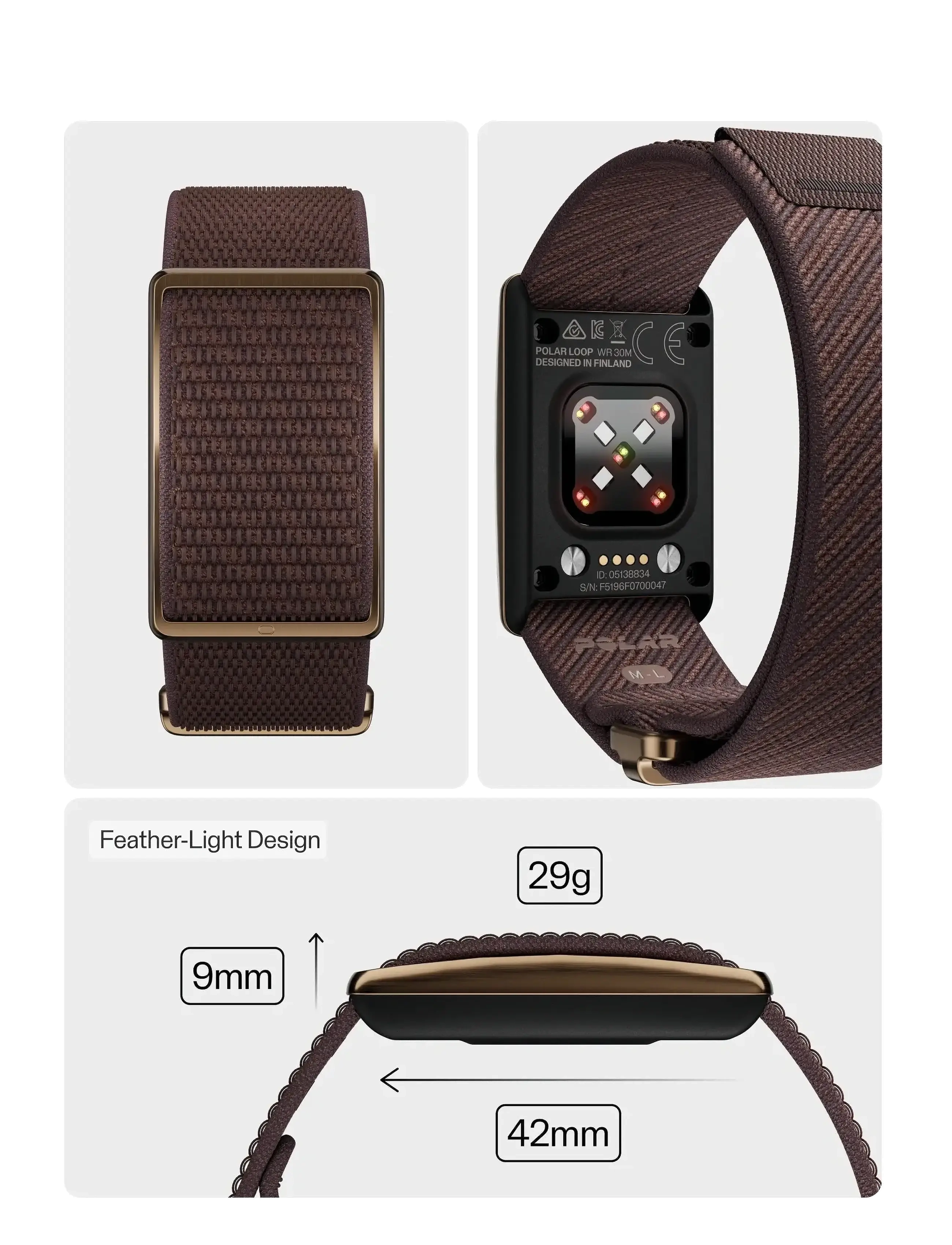 Polar - POLAR LOOP GEN2 - Älykellot - brown - 3