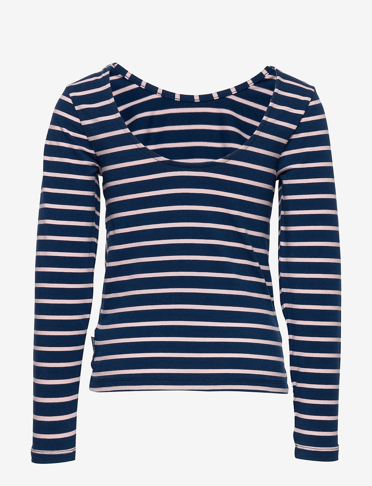 Polarn O. Pyret - Top l/s Striped School - medieval blue - 1