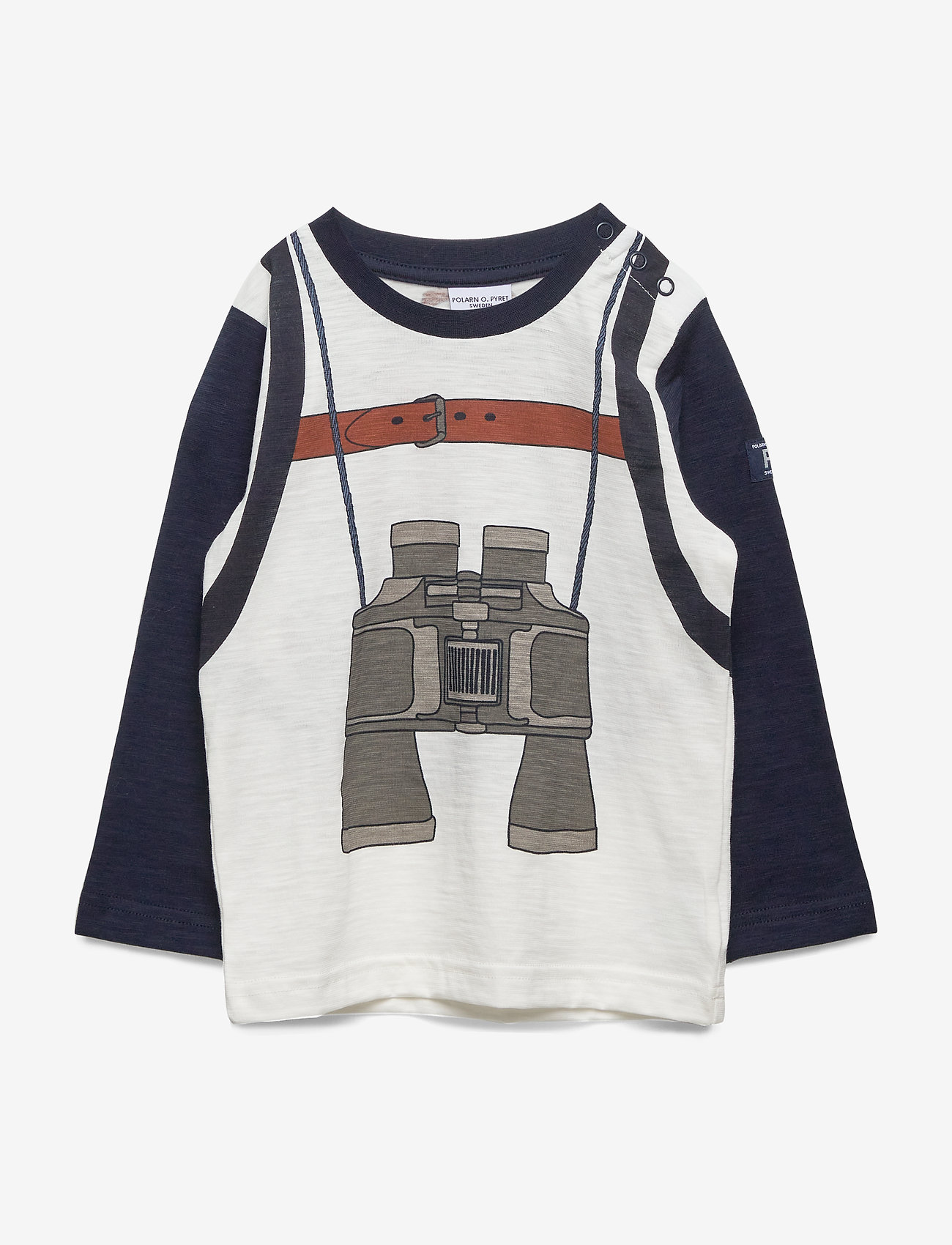 Polarn O. Pyret - T-shirt l/s print Pre-school - snow white - 0