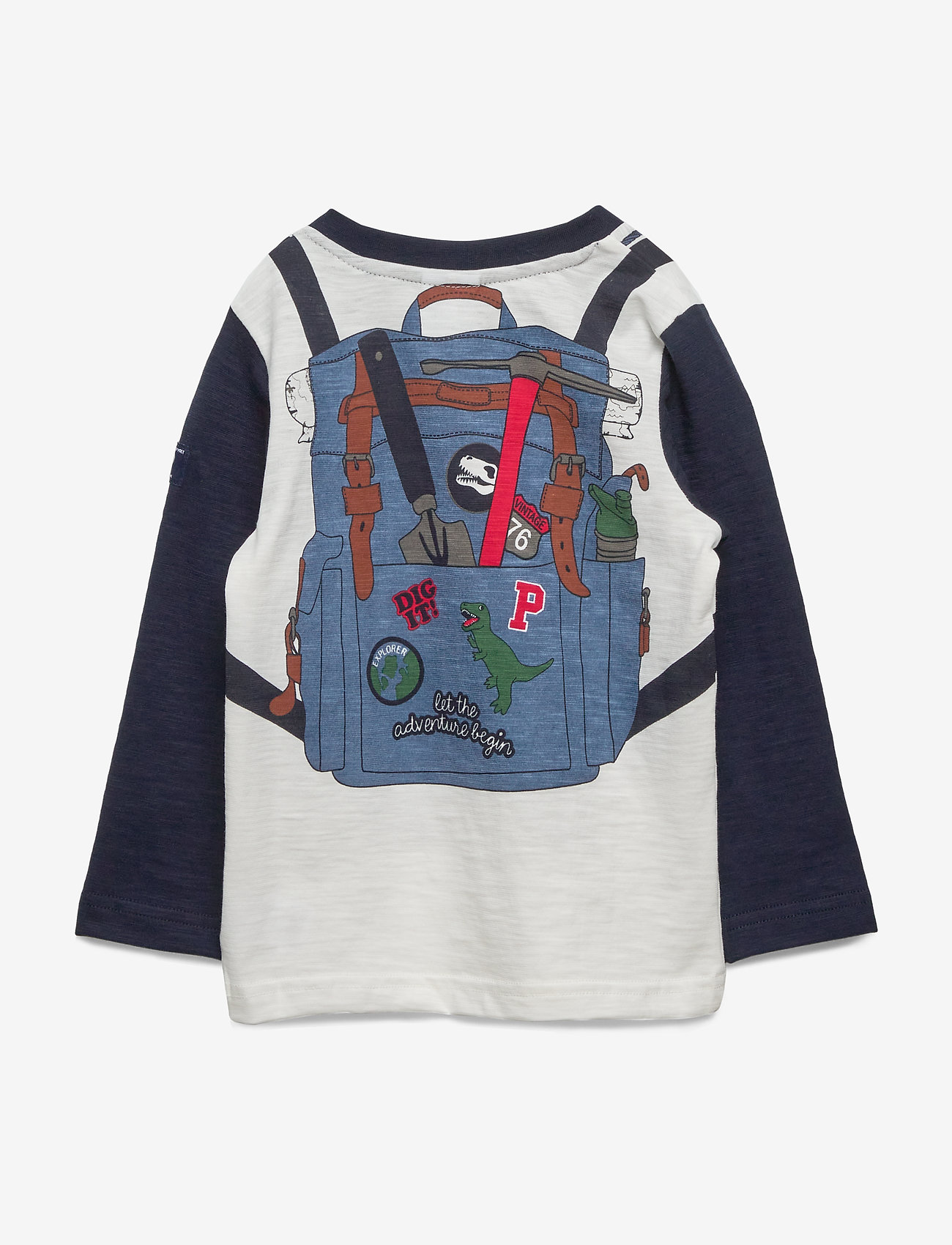Polarn O. Pyret - T-shirt l/s print Pre-school - snow white - 1