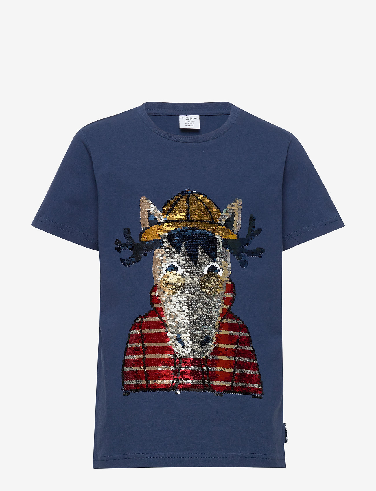 Polarn O. Pyret - T-shirt S/S Applique School - lark - 0