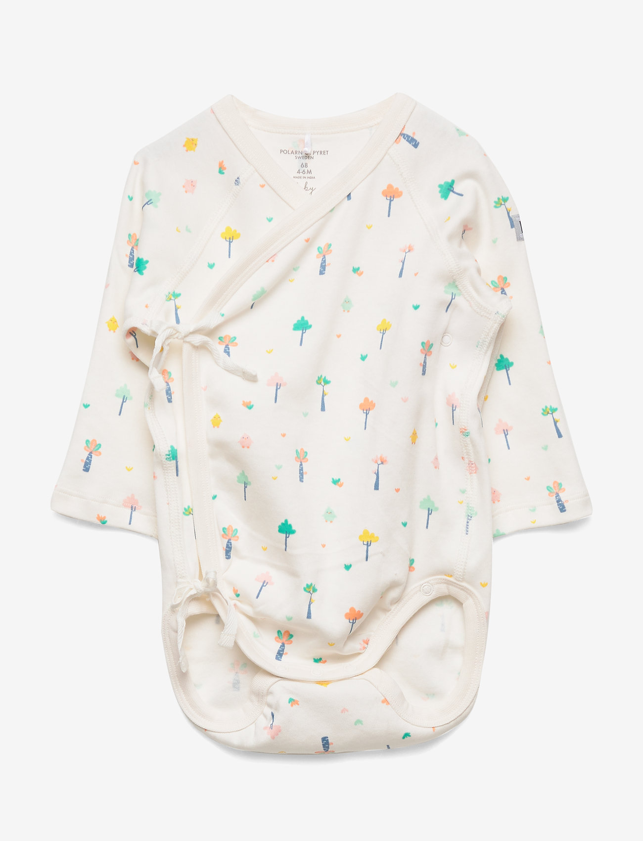 Polarn O. Pyret - Body Wrapover AOP Baby - snow white - 0