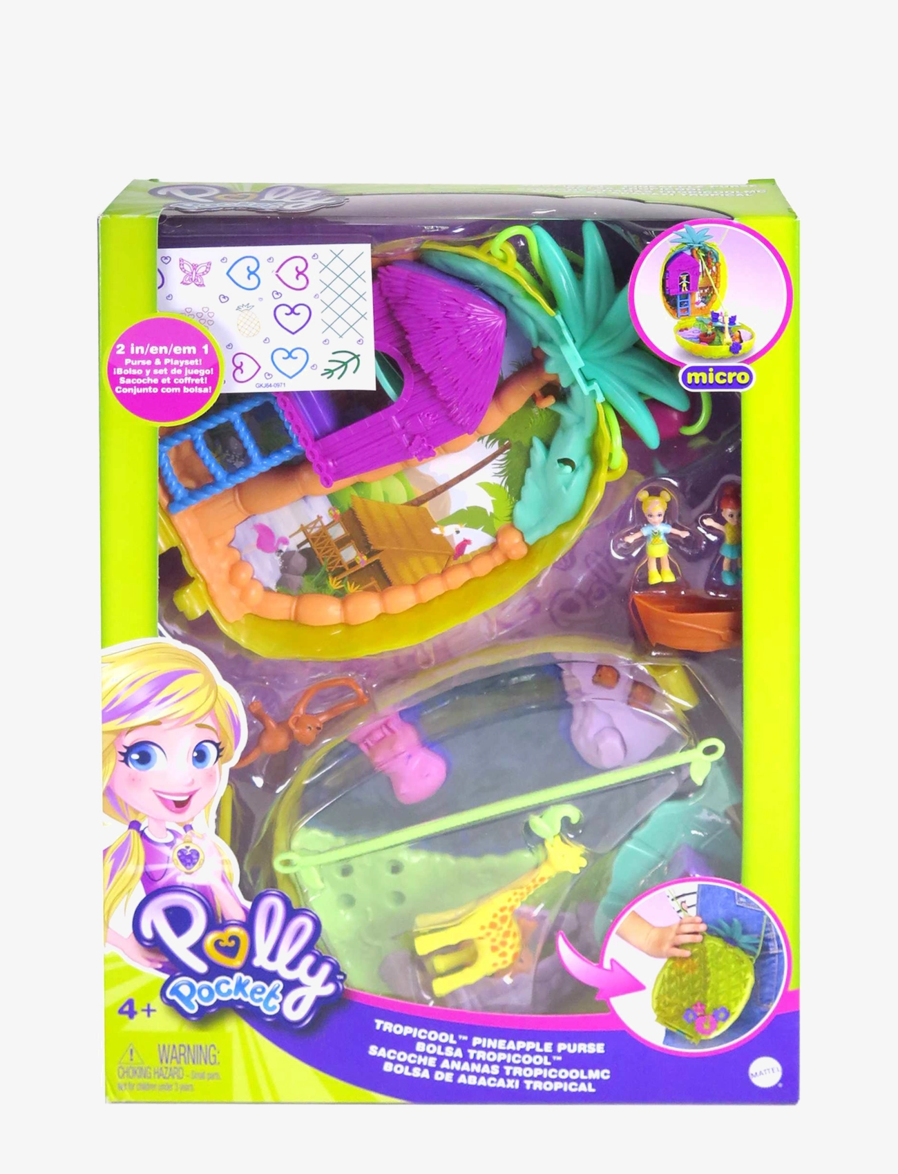 Polly Pocket - TROPICOOL Pineapple Purse - multi color - 5
