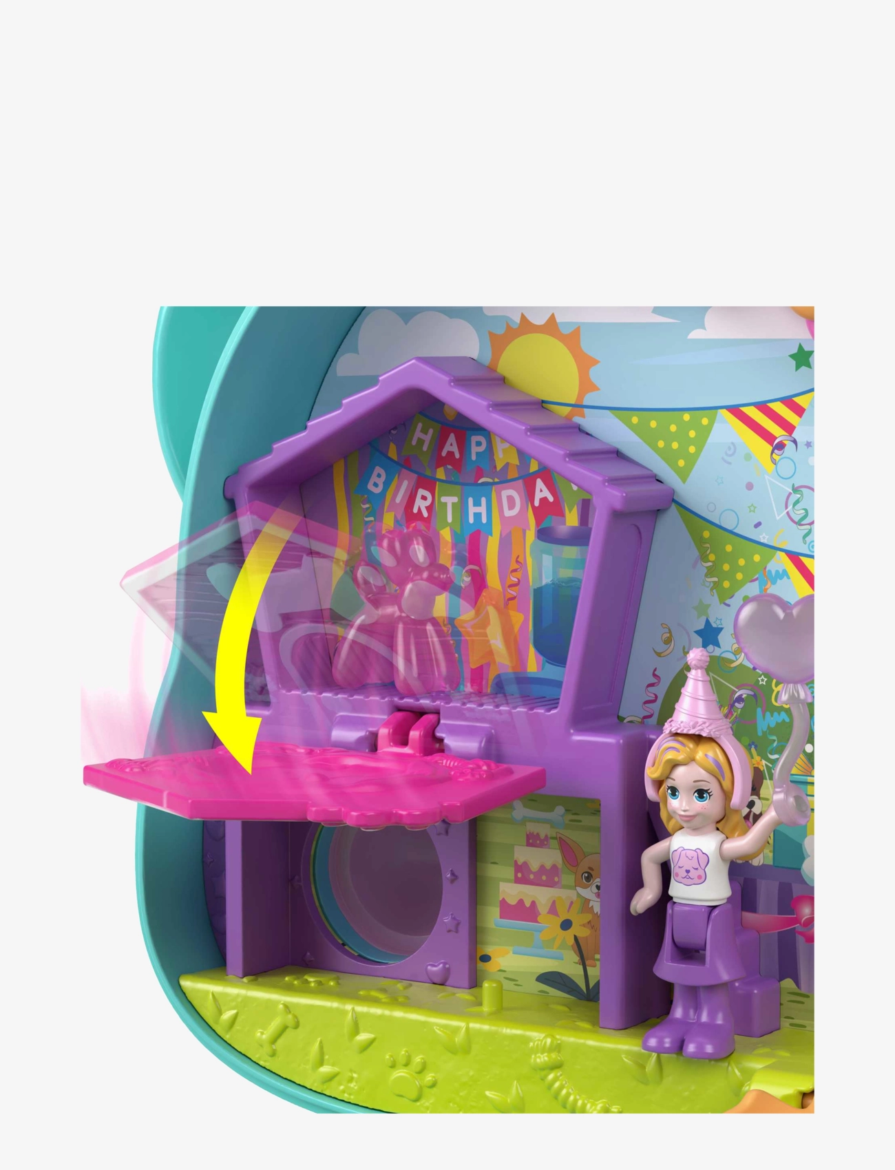 Polly Pocket - Doggy Birthday Bash Compact - multi color - 3