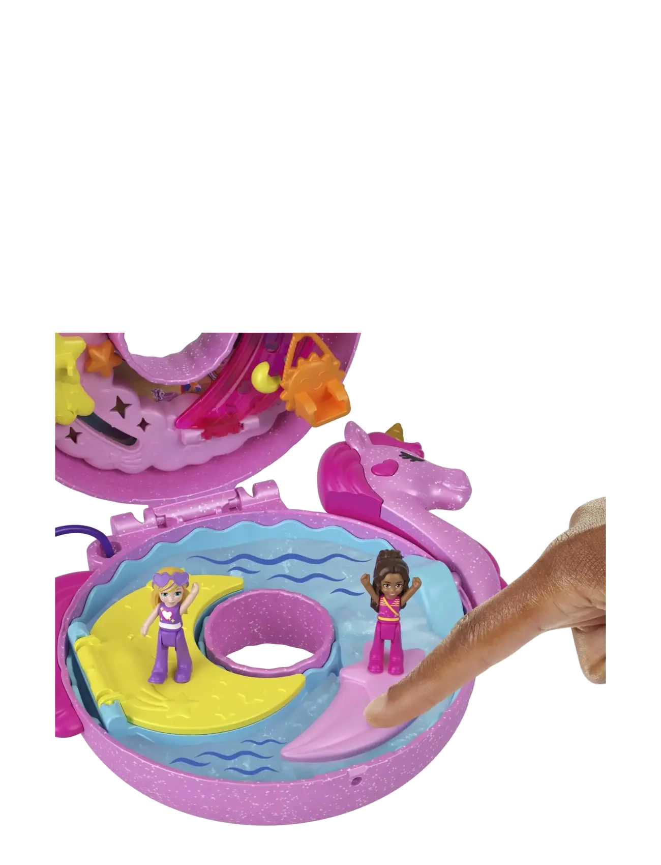 Polly Pocket - SPARKLE COVE ADVENTURE Unicorn Floatie Compact - leikfangasett & fígúrur - multi color - 4