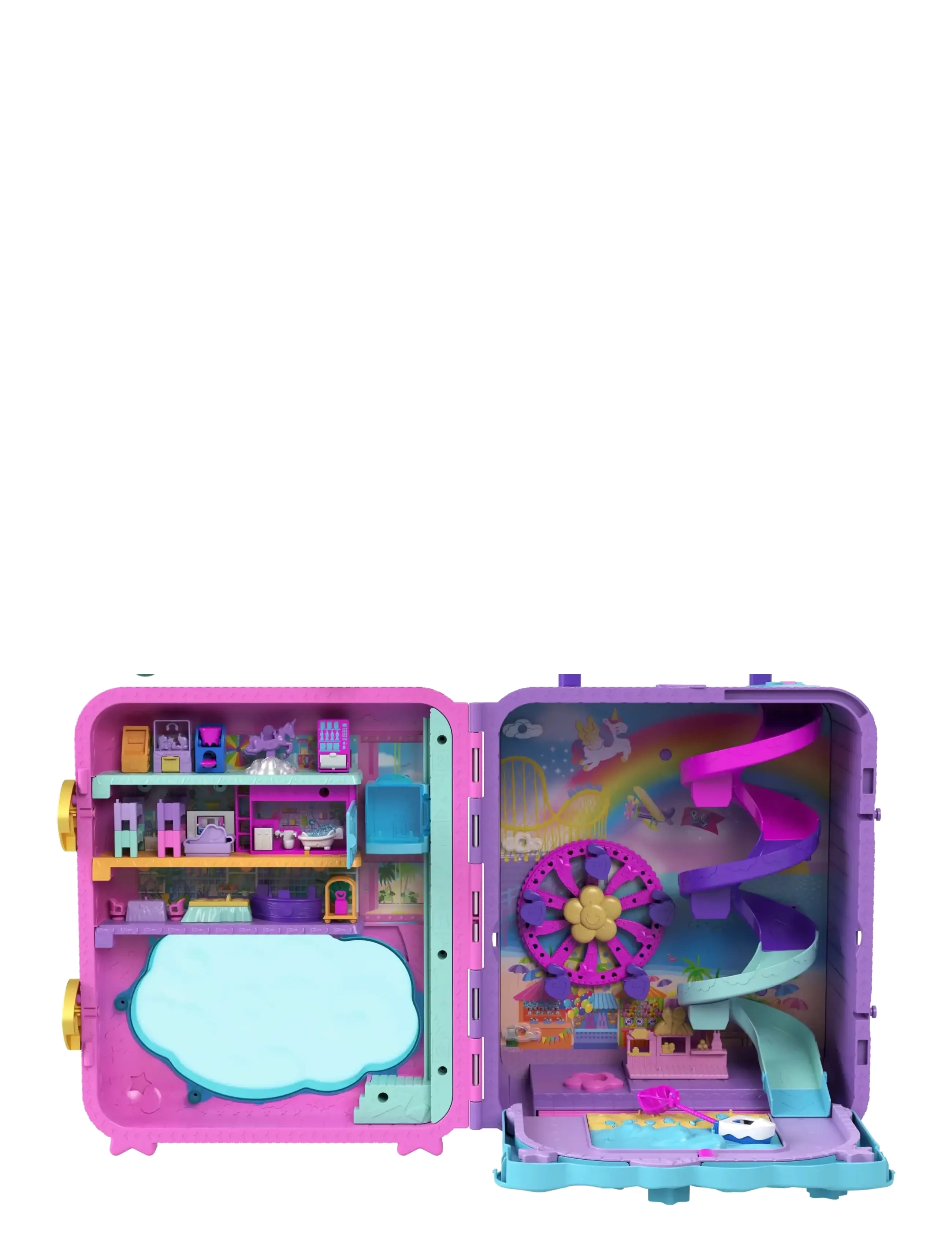 Polly Pocket Dolls Pollyville Resort Roll Away Playset - Aktionfiguren - MULTI COLOR / multi
