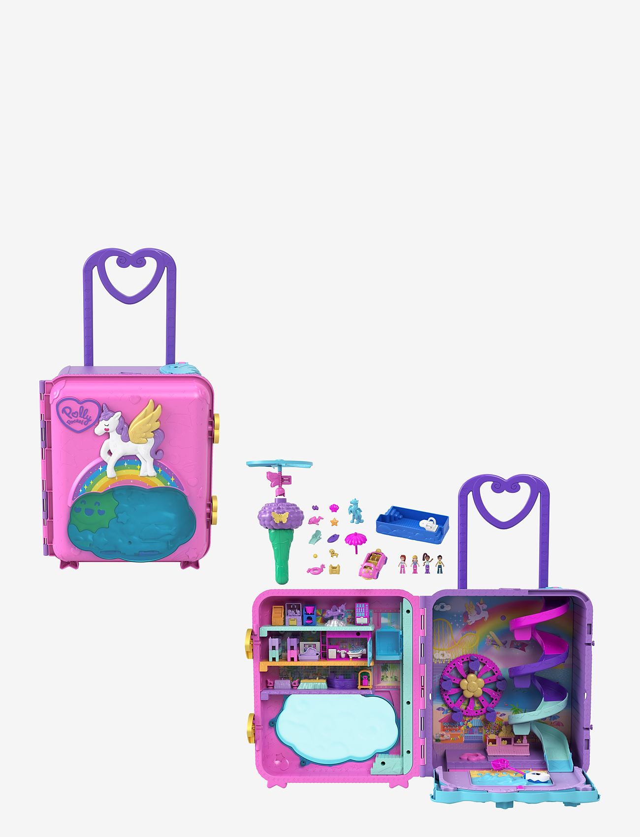 Polly Pocket - Dolls Pollyville Resort Roll Away Playset - film- & eventyrsfigurer - multi color - 2