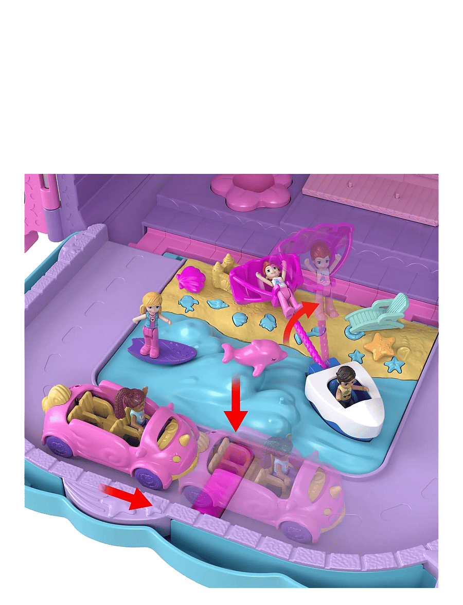 Polly Pocket - Dolls Pollyville Resort Roll Away Playset - multi color - 2