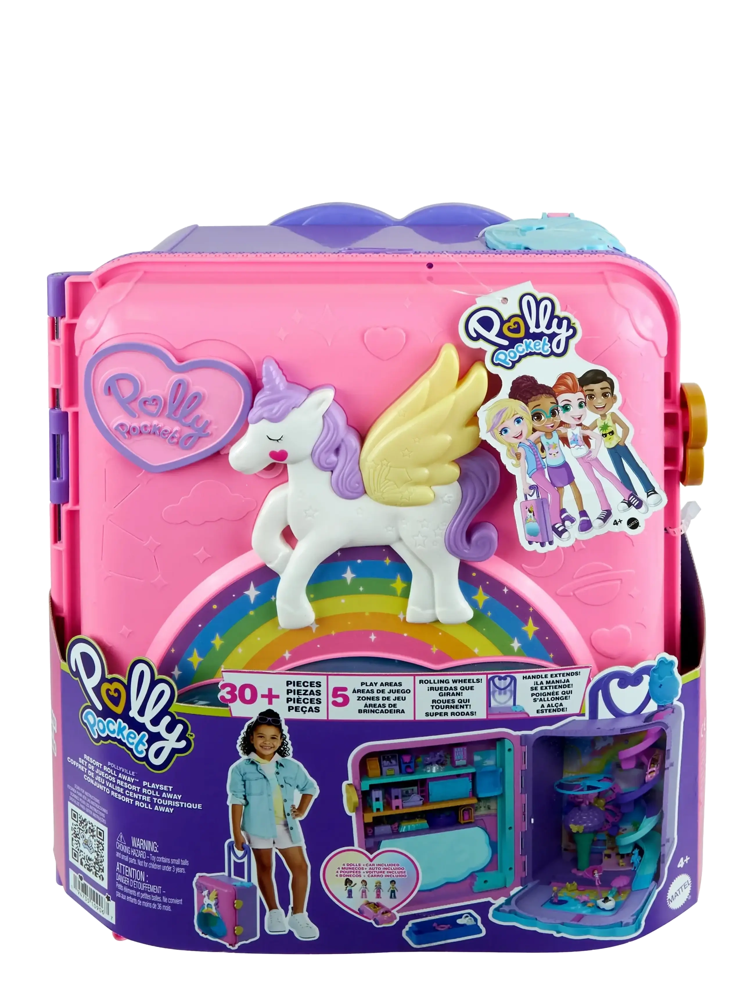 Polly Pocket - Dolls Pollyville Resort Roll Away Playset - multi color - 5