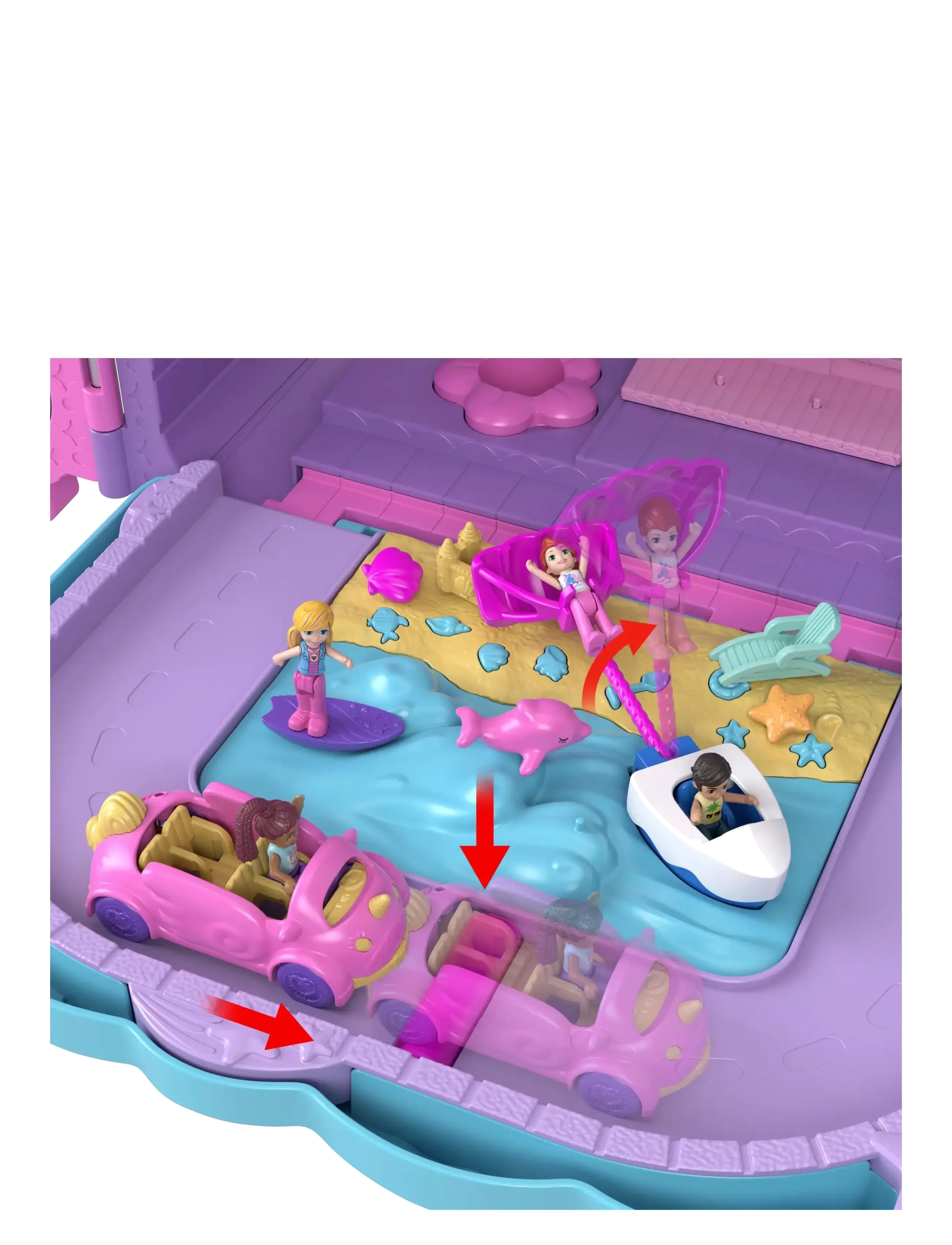 Polly Pocket - Dolls Pollyville Resort Roll Away Playset - multi color - 2