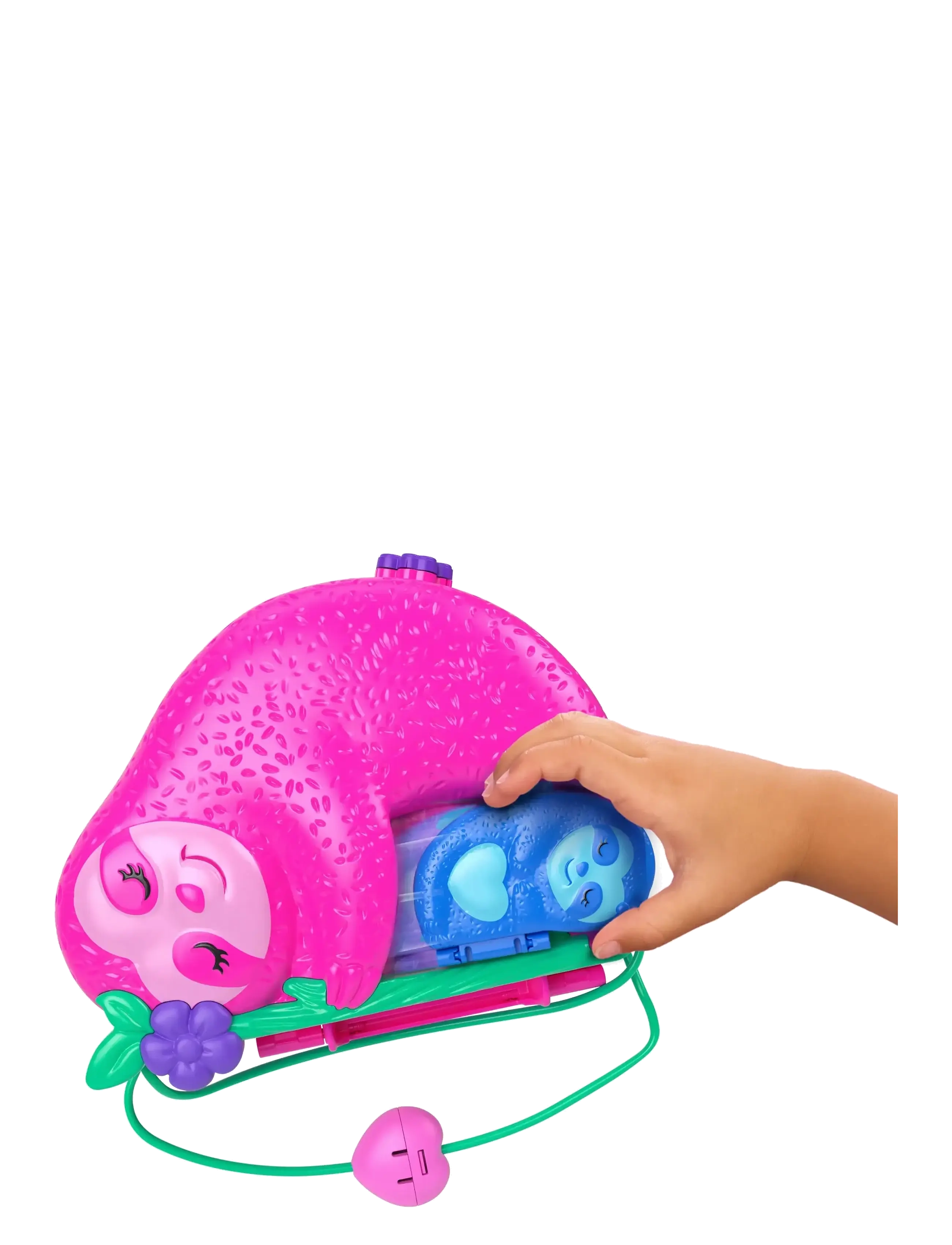 Polly Pocket - Dolls and Playset, Travel Toys, Sloth Family 2-in-1 Purse Compact - film- & märchenfiguren - multicolor - 4