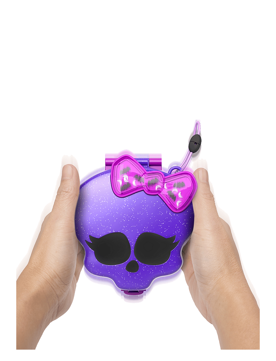 Polly Pocket - Monster High Compact with 3 Micro Dolls & 10 Accessories, Opens to High School - multi color - 3